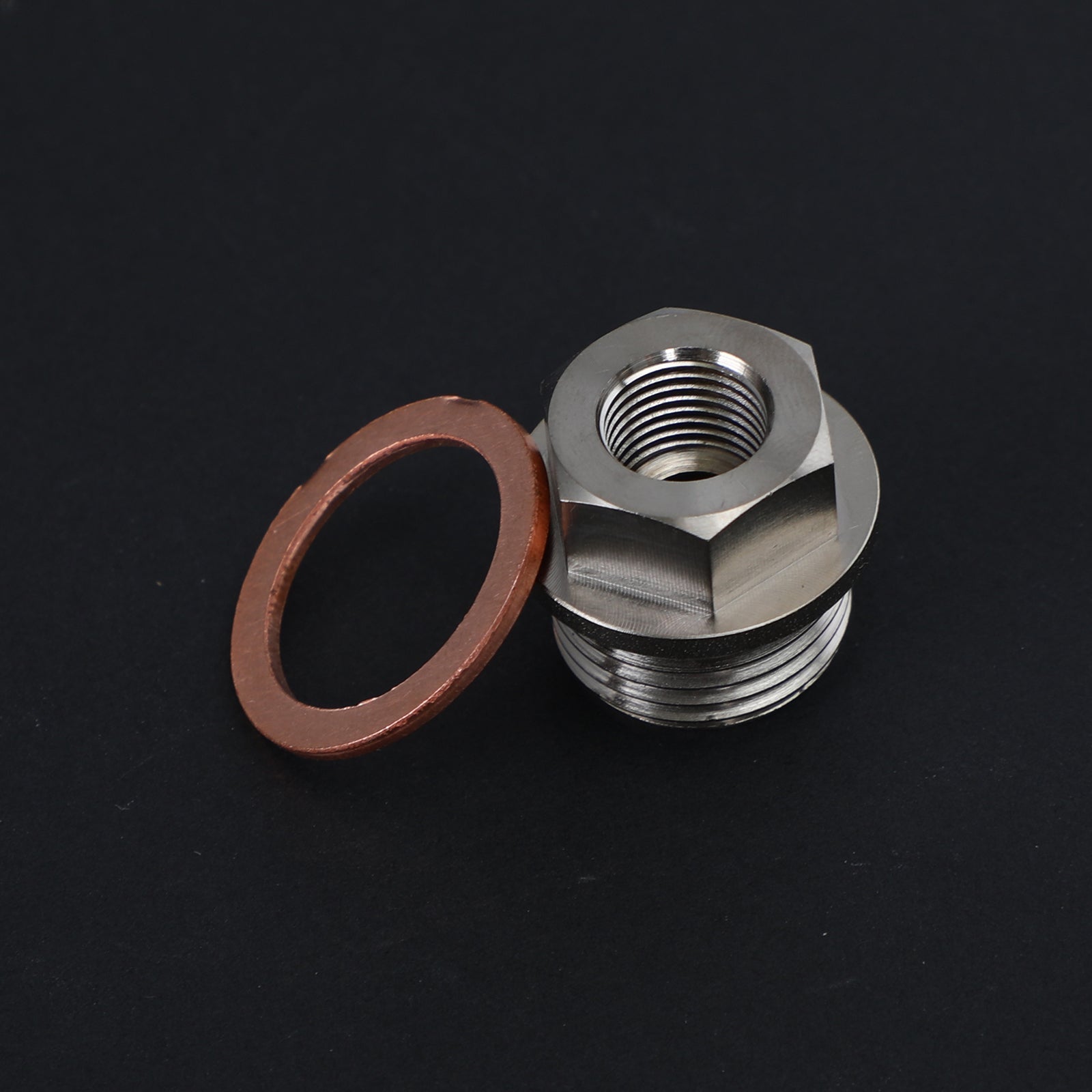 1/8" NPT to M18x1.5 Male Pressure Temperature Gauge Sender Adapter