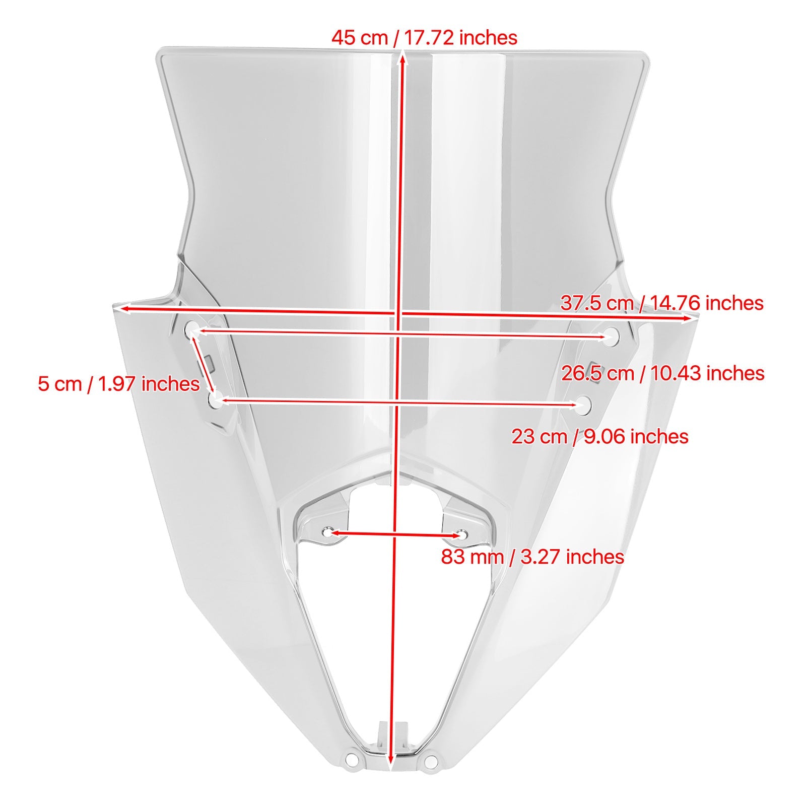 2020-2022 Kawasaki Ninja 650 ER6F Ochranné čelné sklo