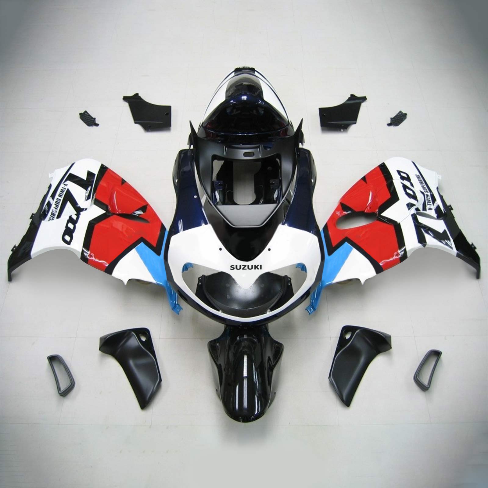 1998-2003 Suzuki TL1000R Amotopart Injection Fairing Kit Bodywork Plastic ABS #112