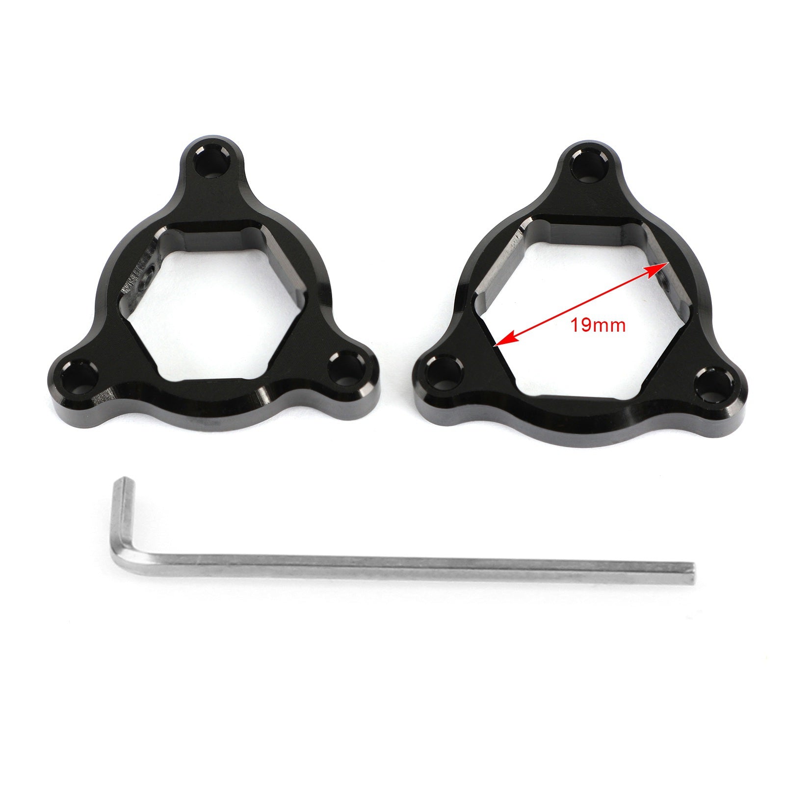 VORK PRE ADJUSTERS ZWART 19 MM Fit voor Suzuki GSXR600 GSXR750 2006-2010 K6-L0 Generieke