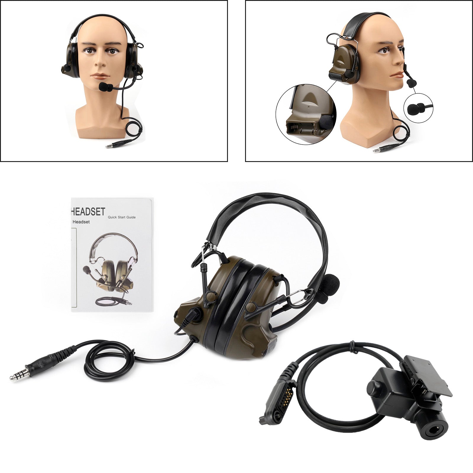 Z Tactische H50 Headset Voor Hytera HYT PD600 PD602 PD602g PD605 PD660 PD662 PD665