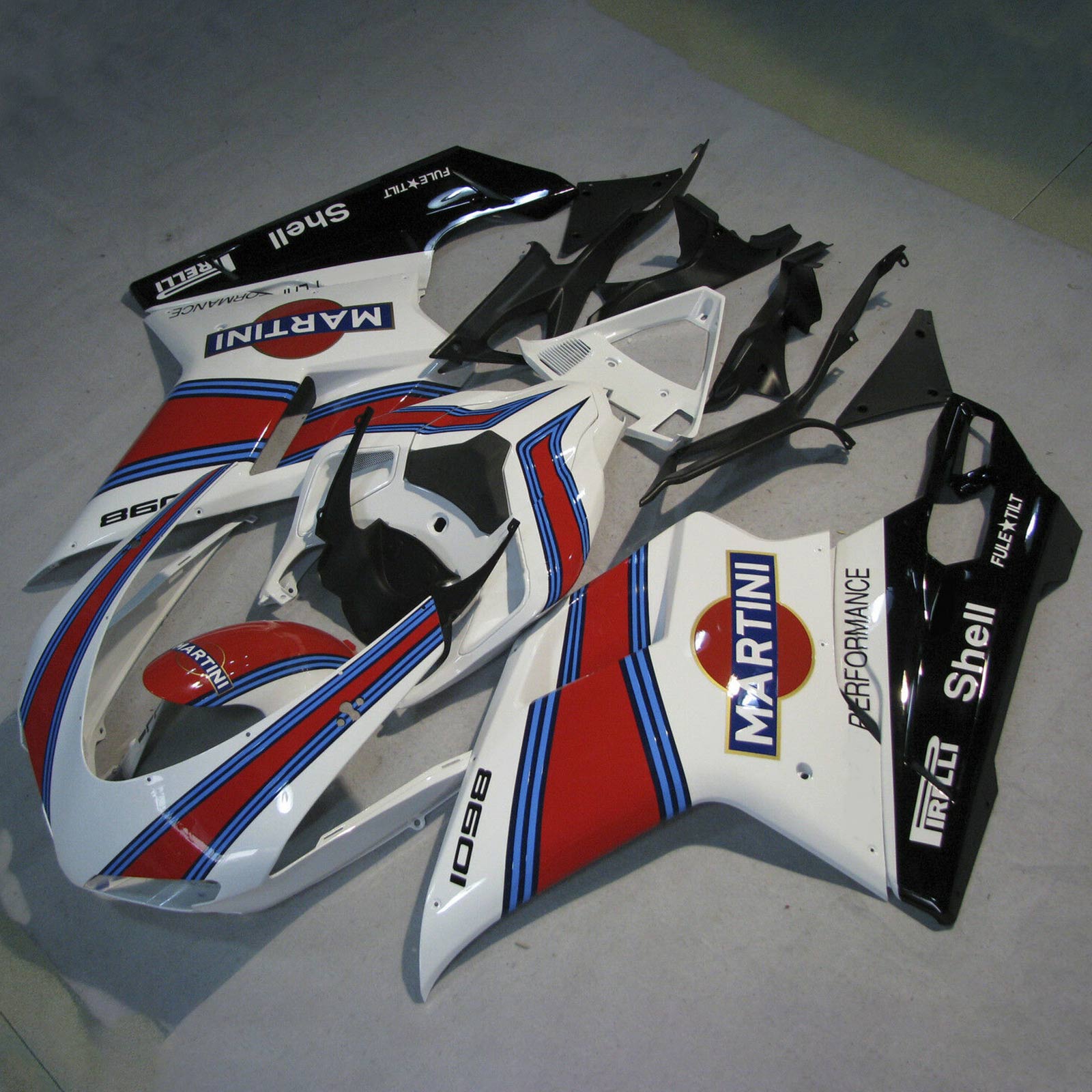 2007-2012 Ducati 1098 848 1198 MARTINI Plastic Fairing Bodywork #18