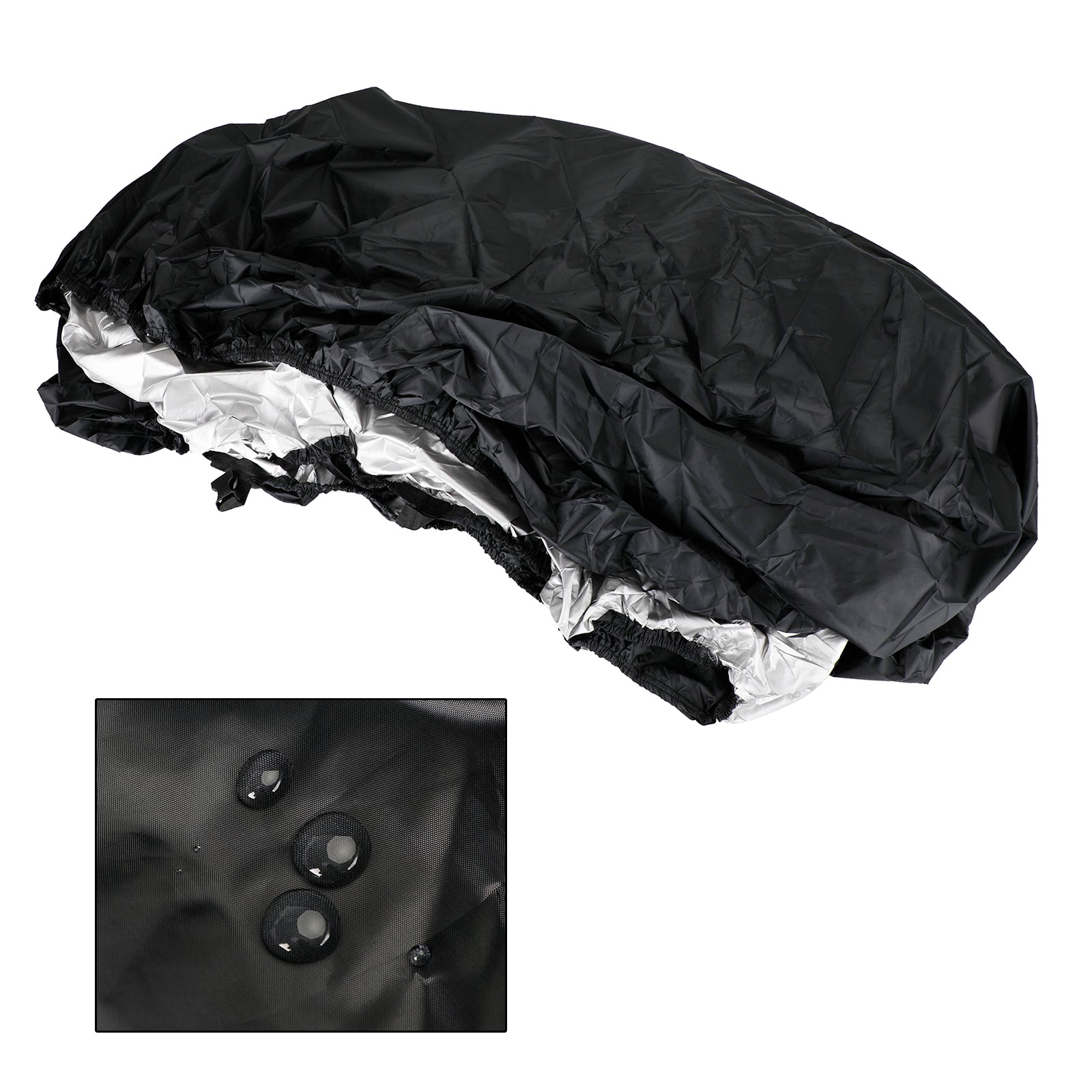 Couverture imperméable robuste noire de 14 à 16 pieds, pour bateau de pêche remorquable à coque en V