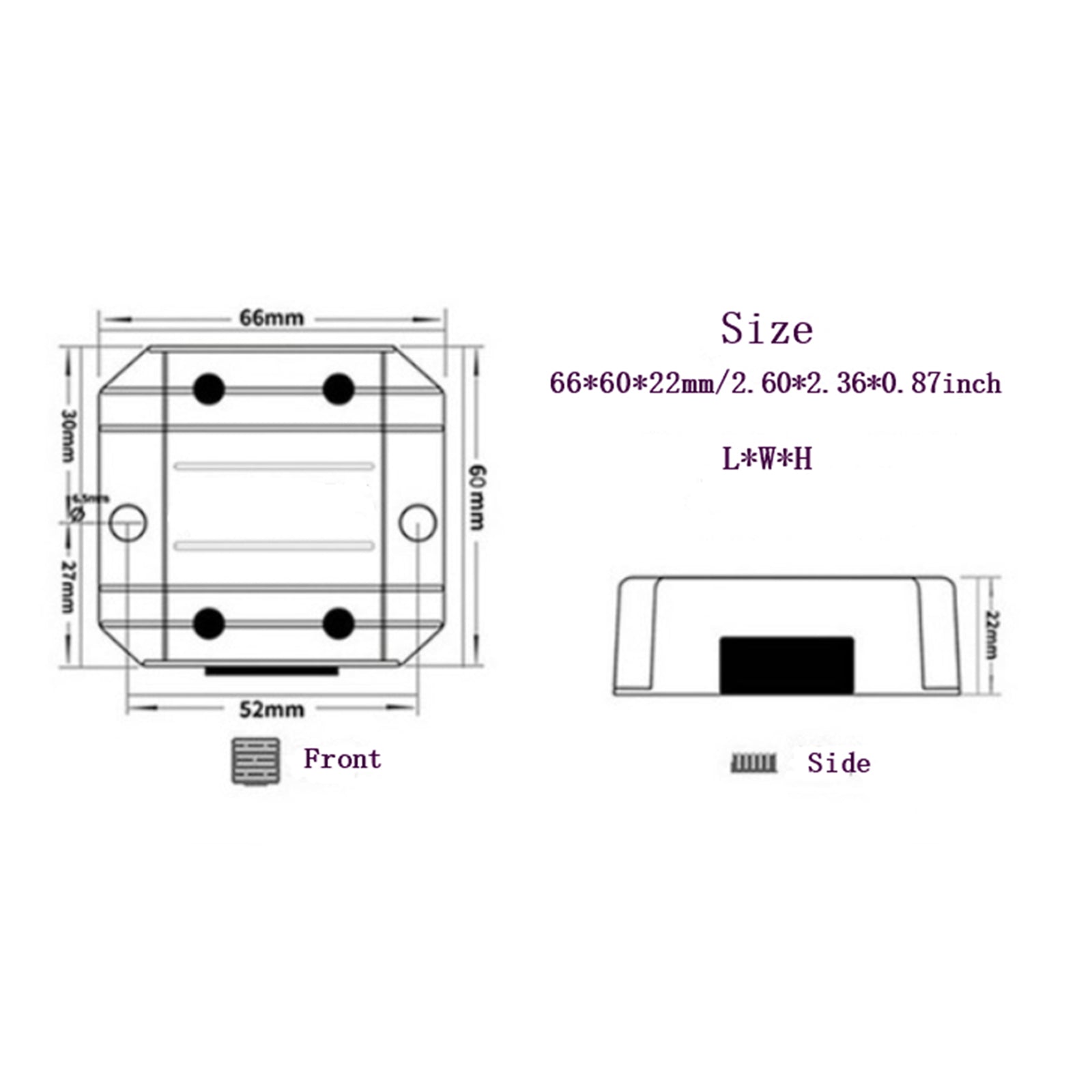 DC-DC 12V-13.8V 3A 41.4W régulateur de convertisseur d'alimentation élévateur étanche