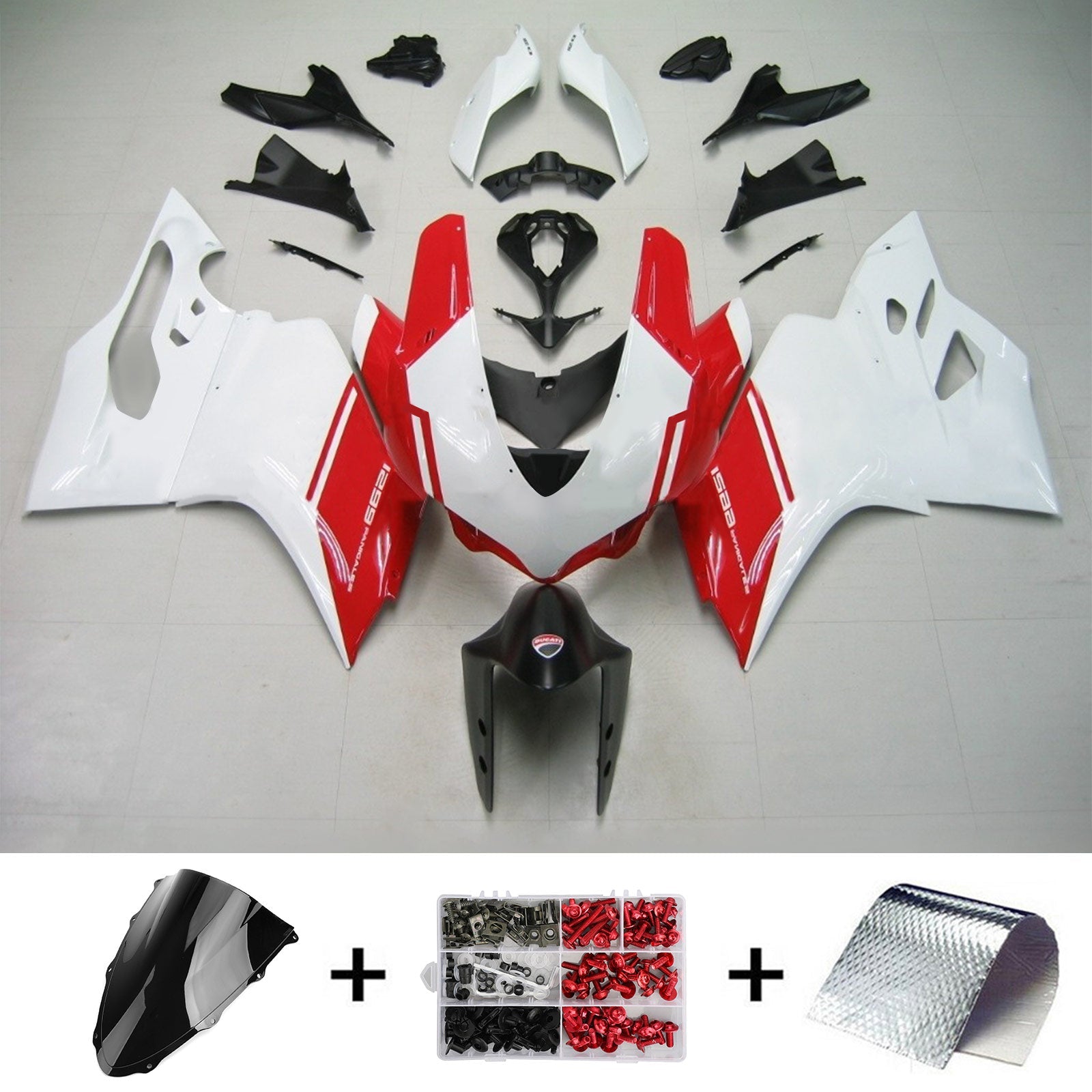 2015-2020 Ducati 1299 959 Kit de carénage d'injection Amotopart Carrosserie Plastique ABS # 101