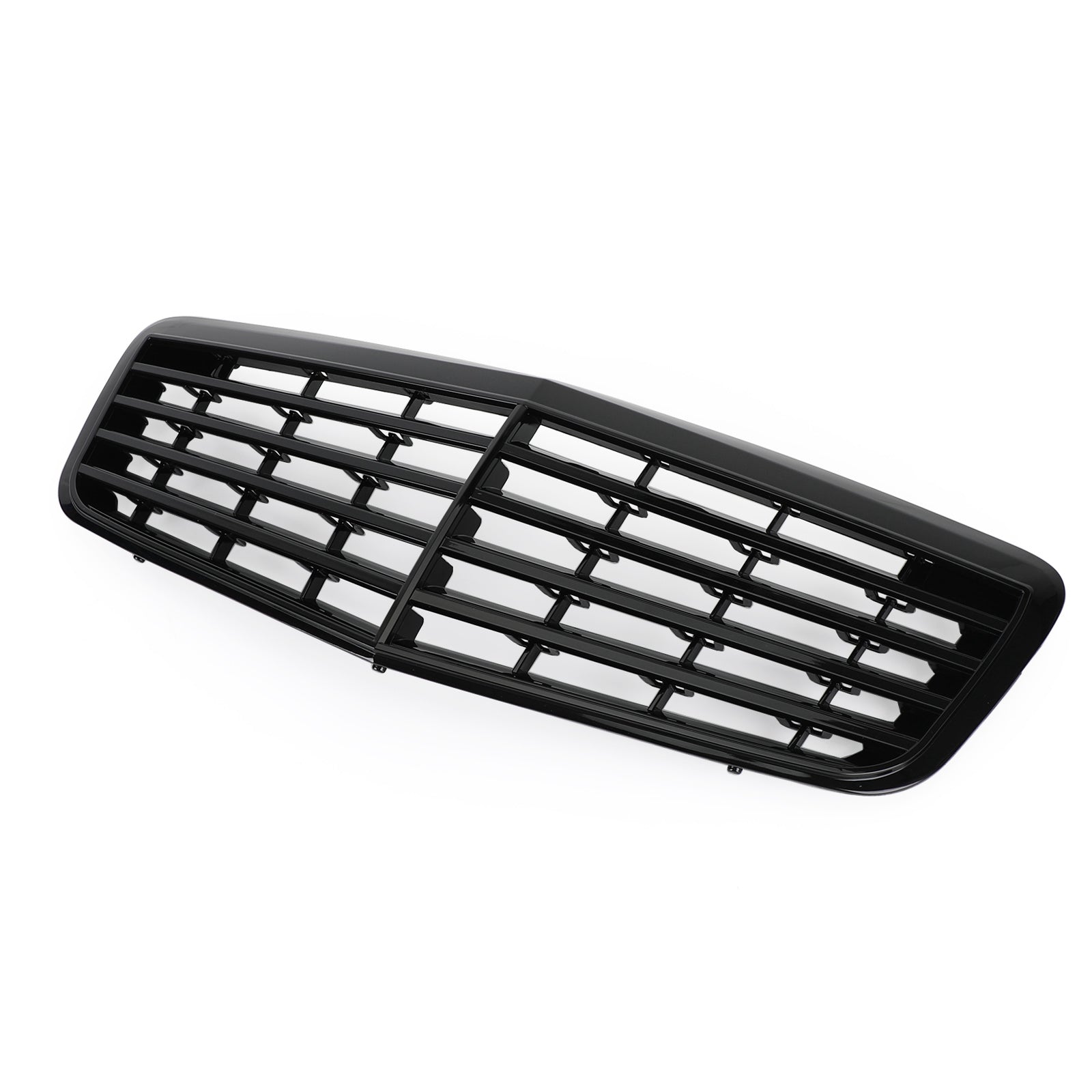 2007-2009 Mercedes Benz W211 E350 E500 E63 AMG Front Bumper Grille Grill Gloss Black