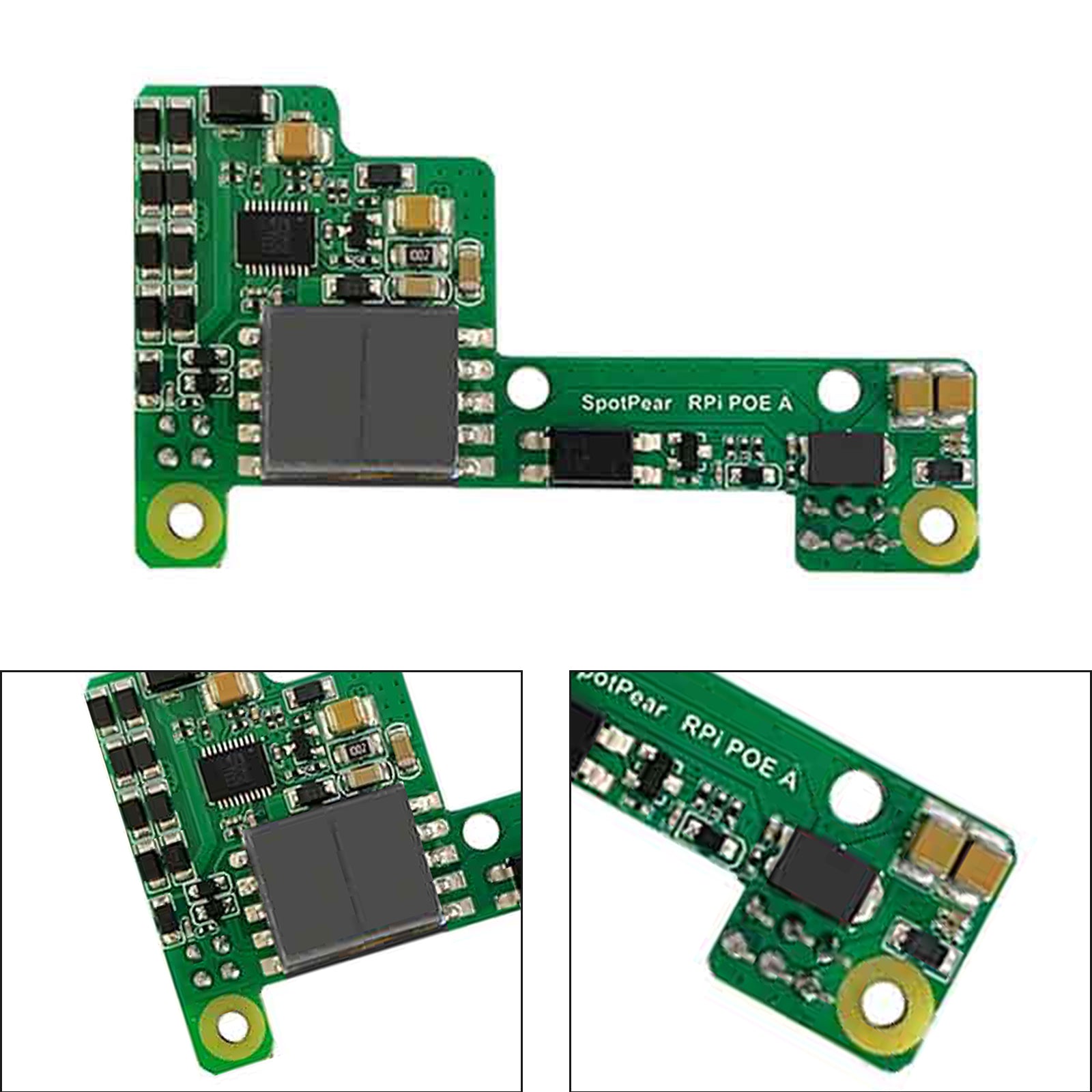 Raspberry Pi Poe Ethernet Power Supply Expansion Module Supports 3B+/4B with Fan