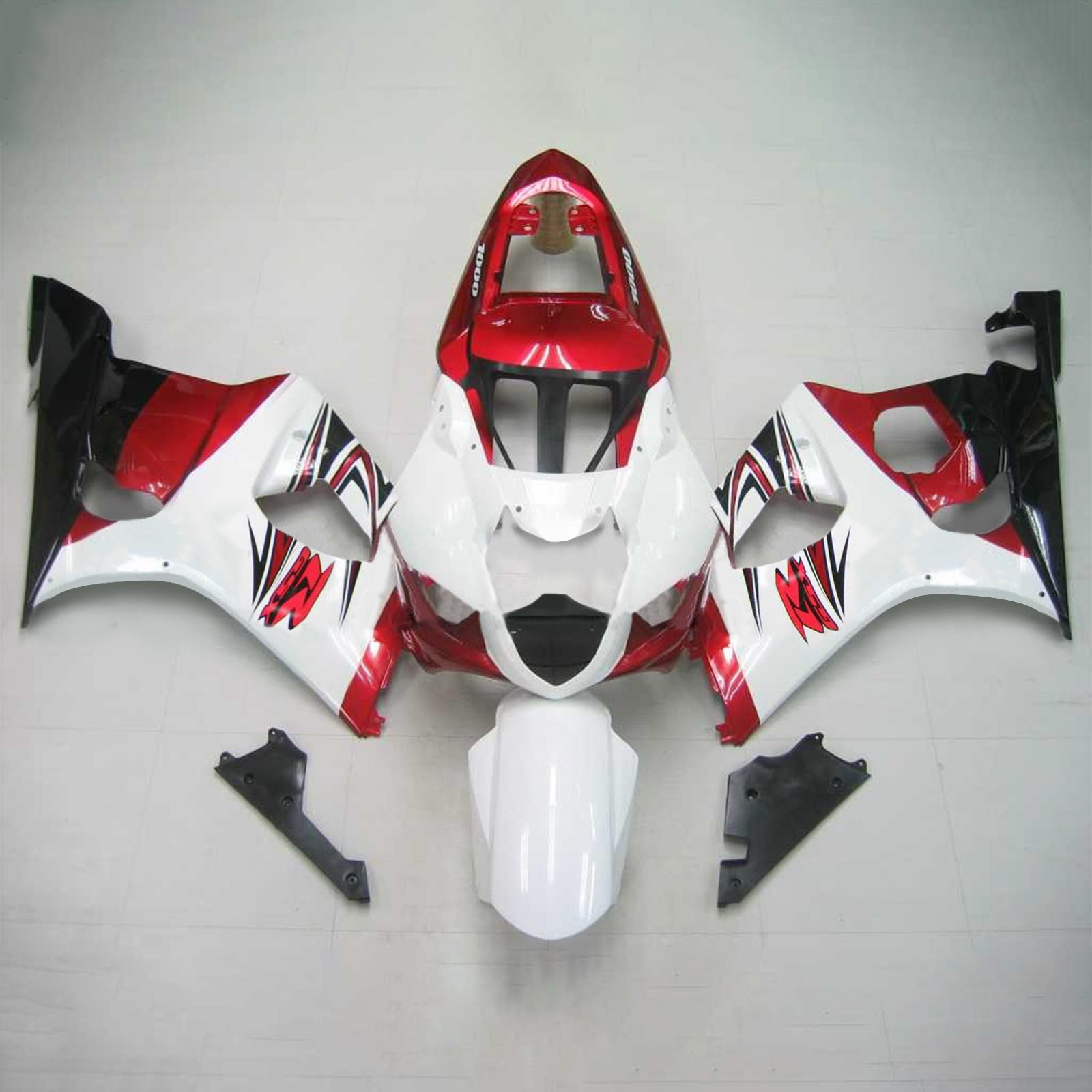 2003-2004 Suzuki GSXR1000 K3 Amotopart Injection Fairing Kit Karosseri Plast ABS #116