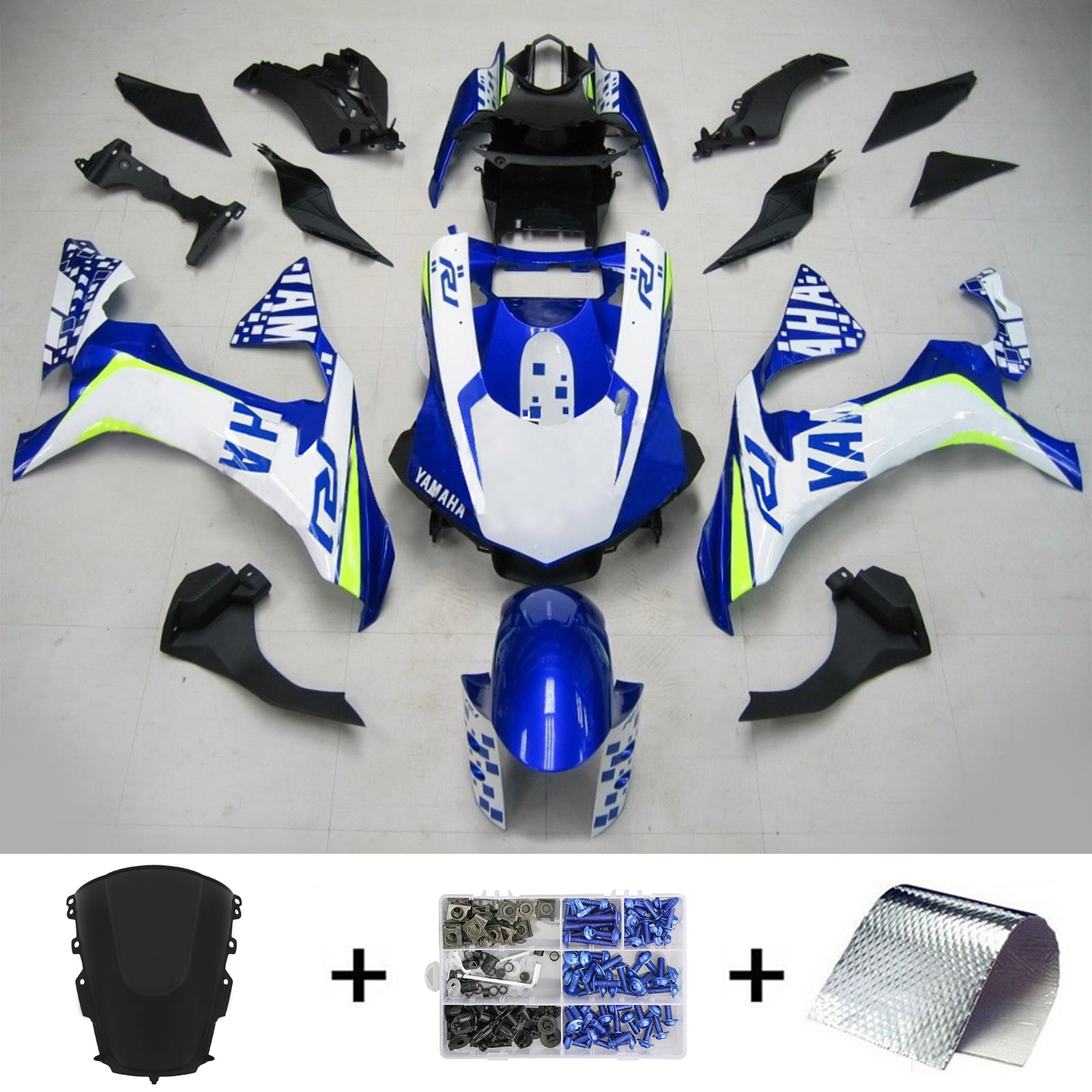 2020-2024 Yamaha YZF R1 Amotopart injectiekuipset carrosserie kunststof ABS #101