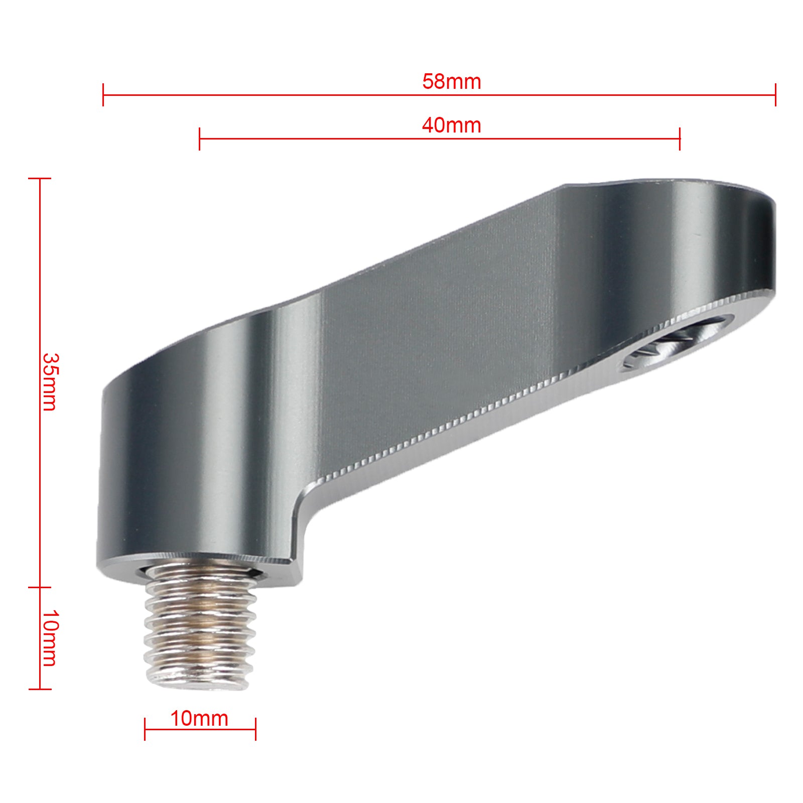 M10 x 1,5 mm spiegelverlenger verlengstuk voor BMW R1200 negen T,Scrambelr 14-21 generiek