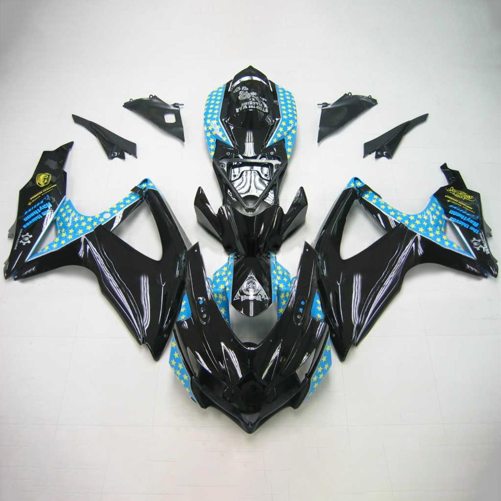 2008-2010 Suzuki GSXR 600/750 K8 Amotopart Injection Fairing Kit Bodywork Plastic ABS #120