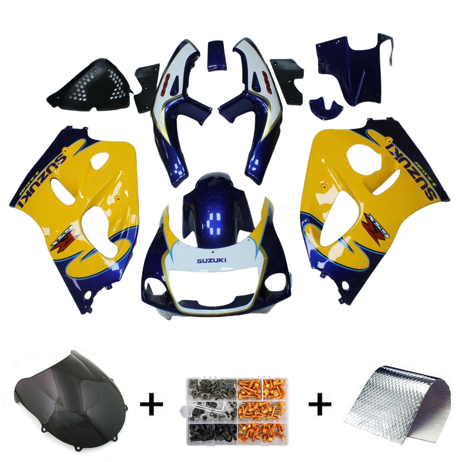 1996-2000 Suzuki GSXR600 1996-1999 GSXR750 Kit de carénage carrosserie