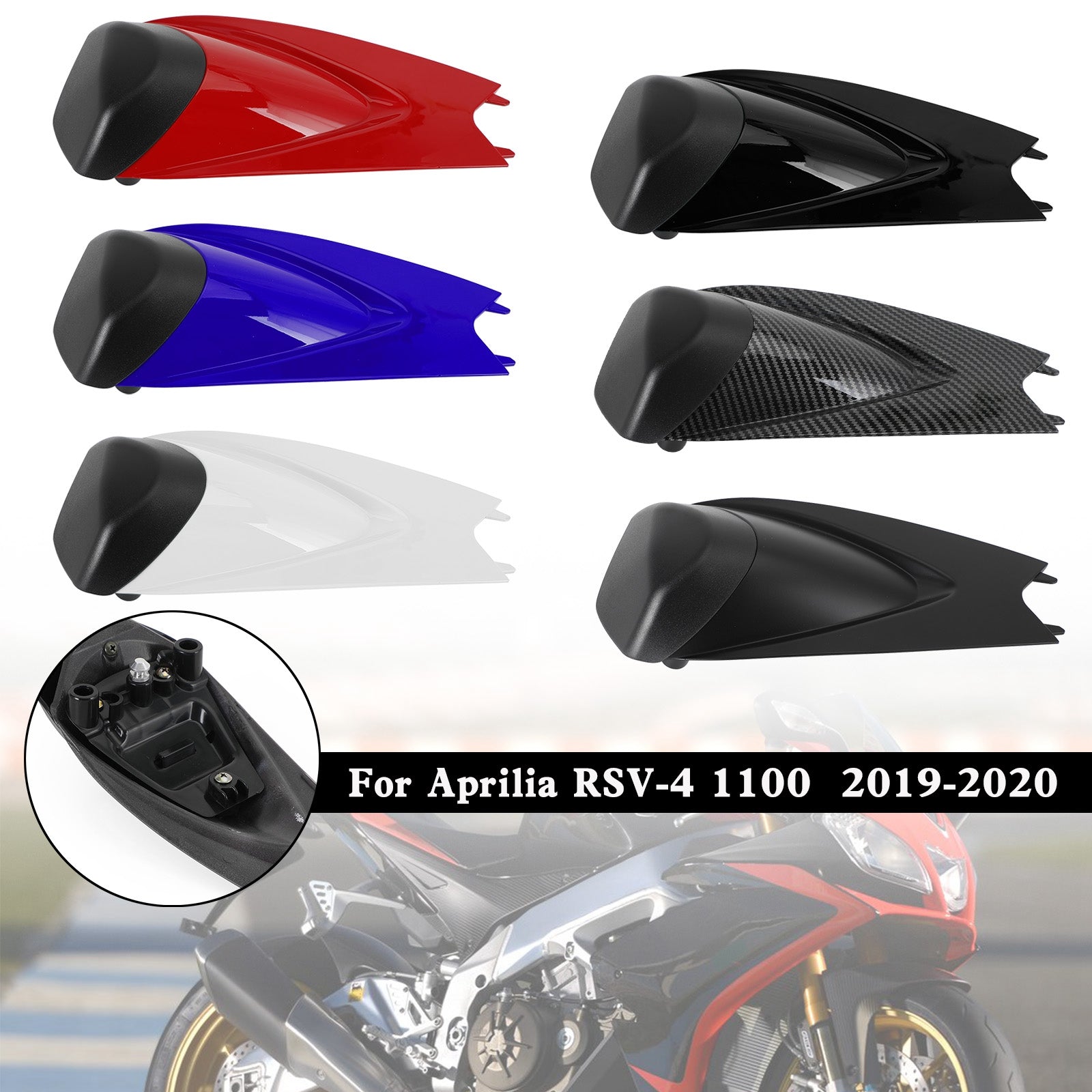 Aprilia RS125 RS4 RSV4 1000 2009-2022 Rear Seat Cover Fairing Cowl