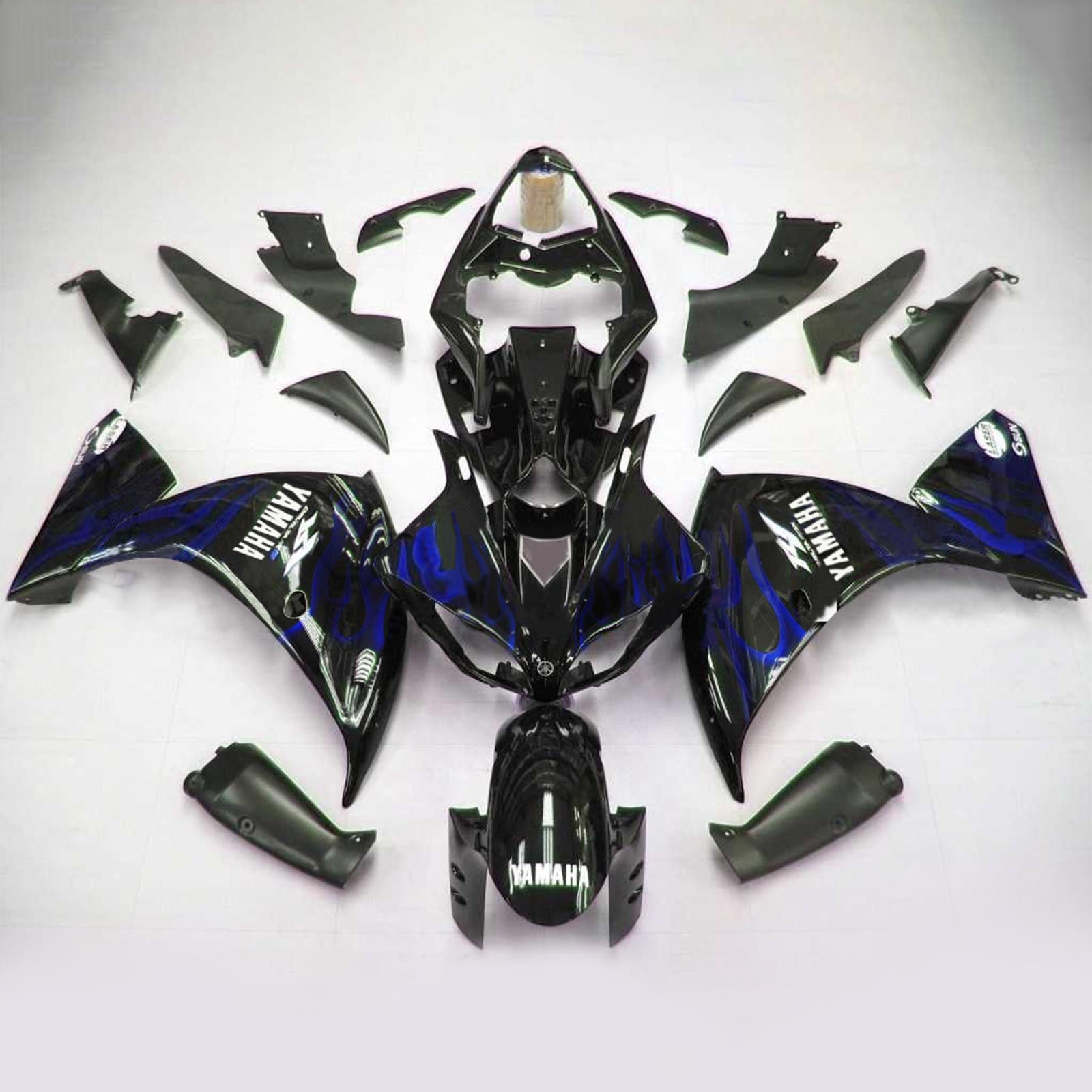 2009-2011 Yamaha YZF 1000 R1 Amotopart Injection Fairing Kit Bodywork Plastic ABS #130