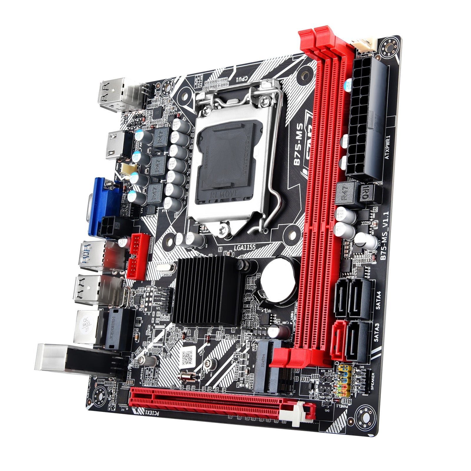 B75-MS Motherboard LGA 1155 Support 2*DDR3 USB3.0 SATA3 NVME WIFI Bluetooth