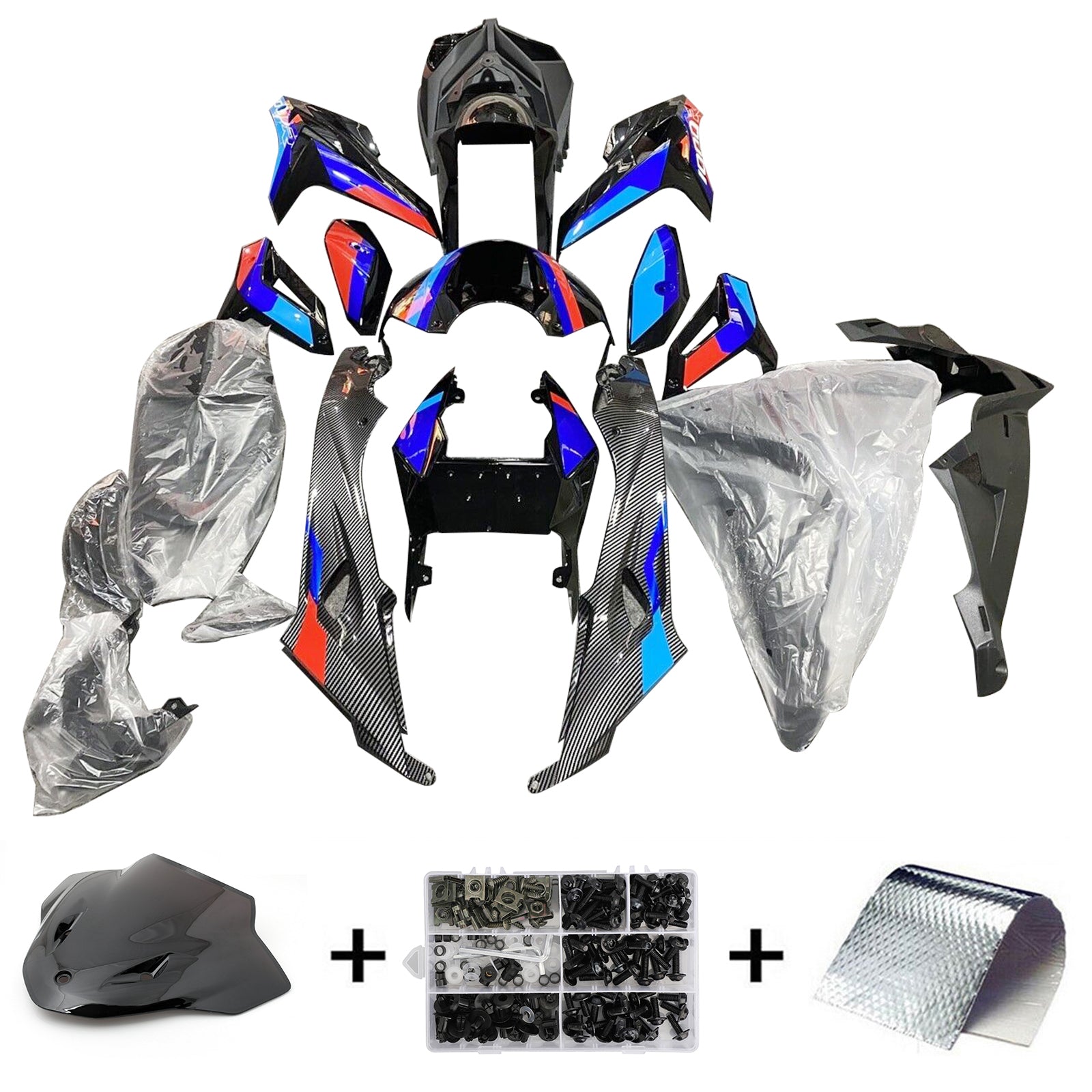 2015-2017 BMW S1000R Kit Carénage Carrosserie Plastique ABS