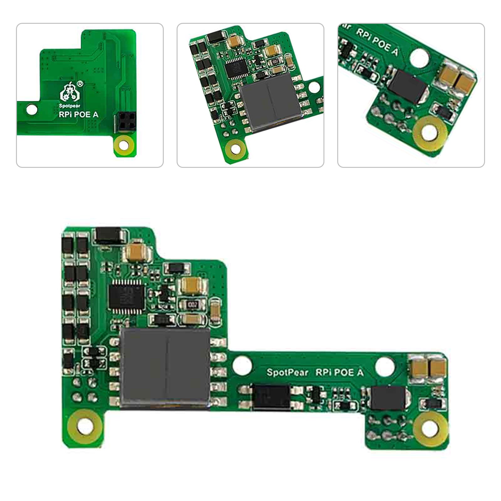 Raspberry Pi Poe Ethernet-voedingsuitbreidingsmodule ondersteunt 3B+/4B met ventilator