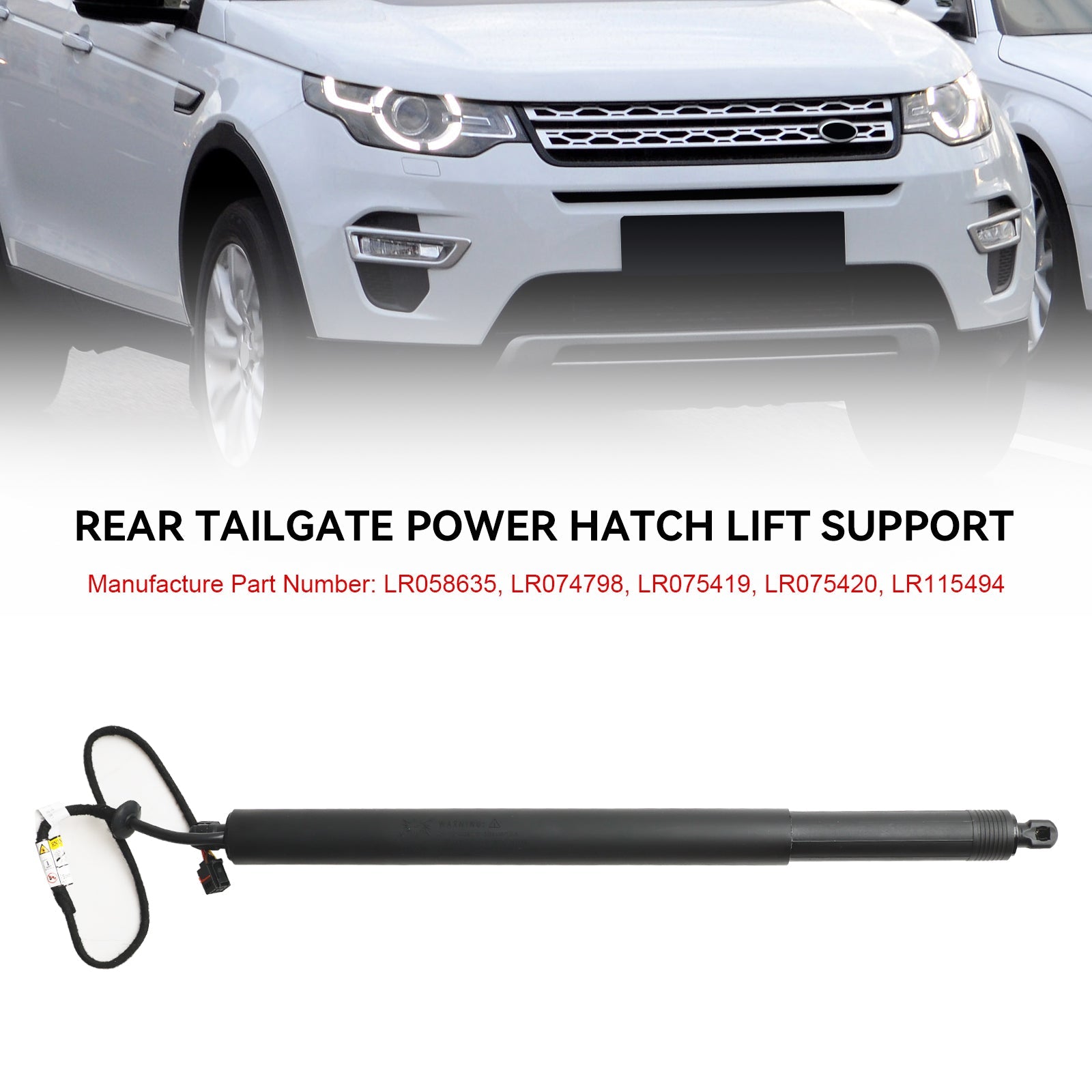 2015-2019 LAND ROVER DISCOVERY SPORT L550 couvercle de coffre arrière vérin à gaz LR075419