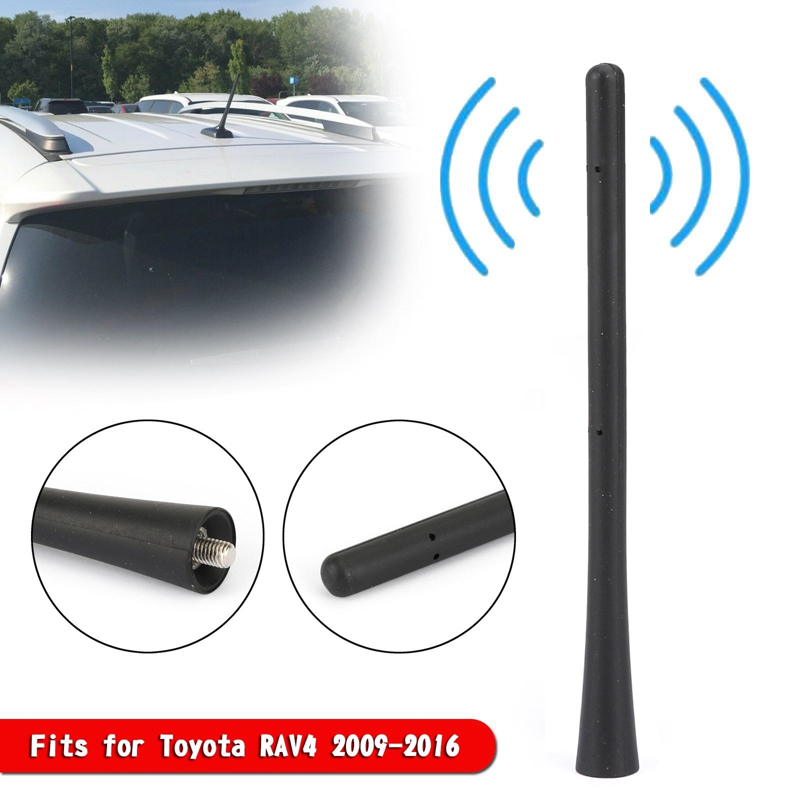 7" Car Antenna 863090R010 For Toyota RAV4 2009-2016 Generic