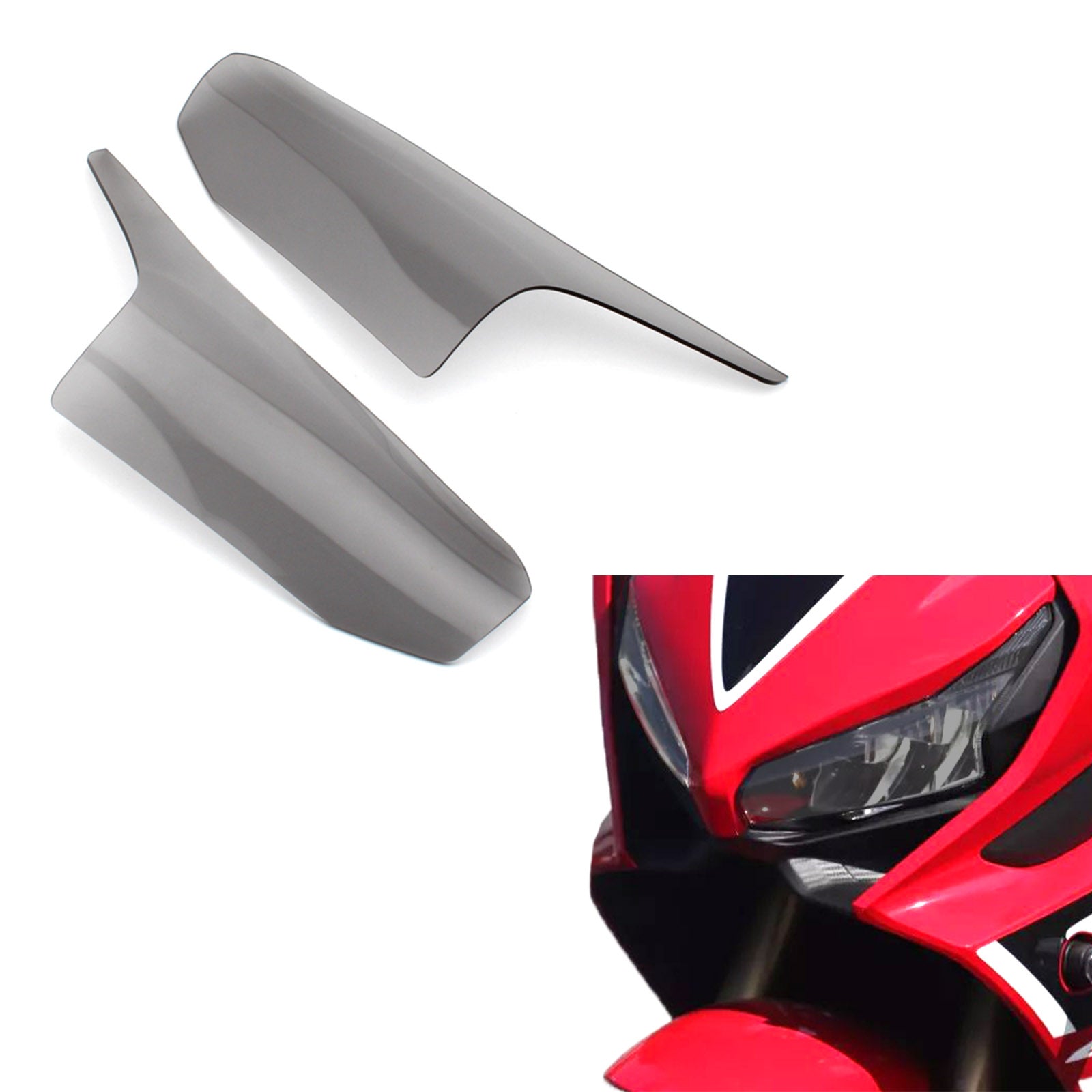 Protection de lentille de phare avant pour Honda Cbr650R 2019 – 2021, fumée générique