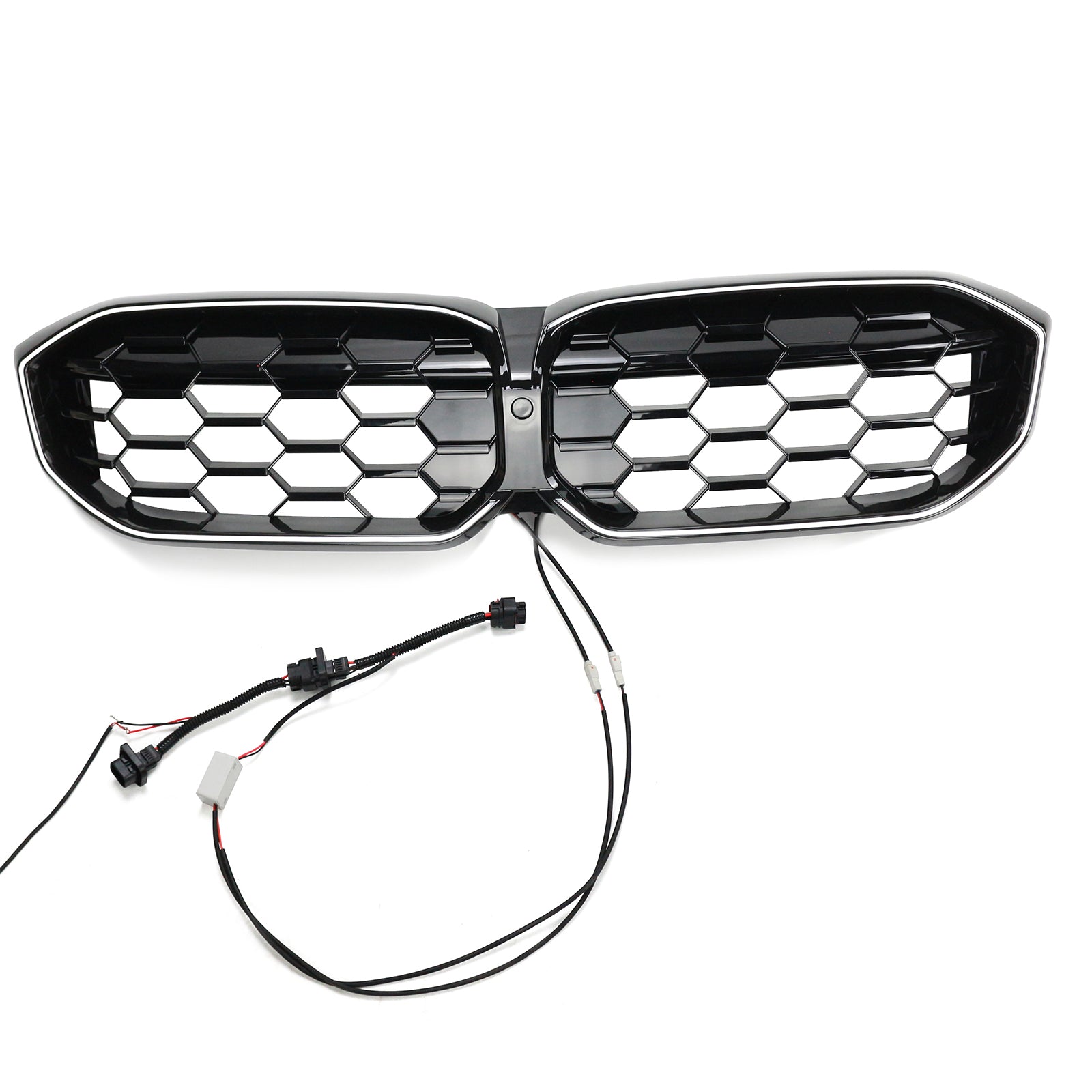 2023-2024 BMW 3 Series G20 G28 Diamond Gloss Black Front Kidney Grille Mesh