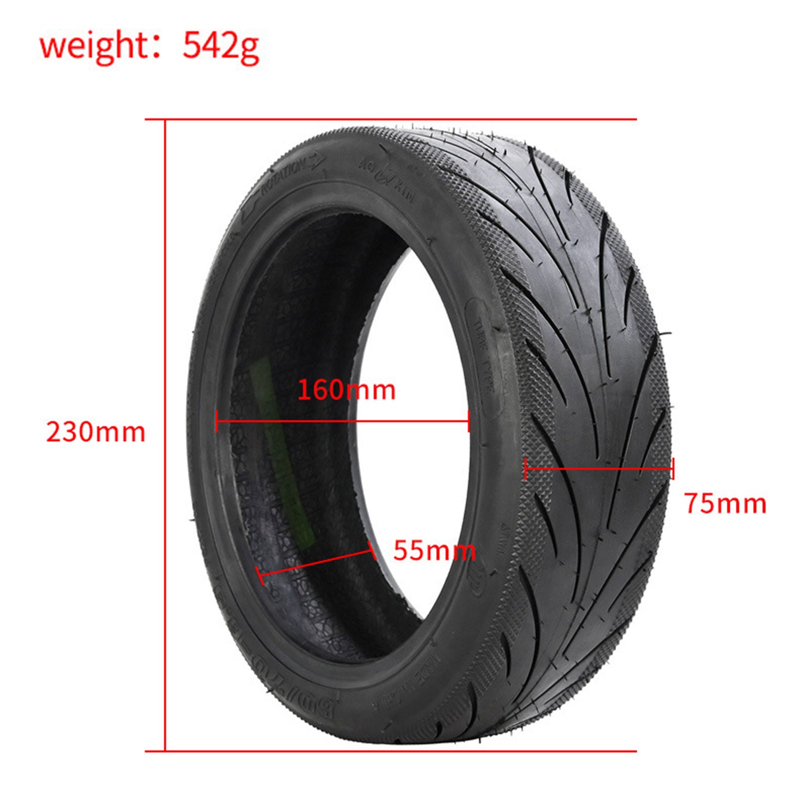 Ninebot Max G30 60/70-6.5 elektrische scooterband Tubeless verdikte band