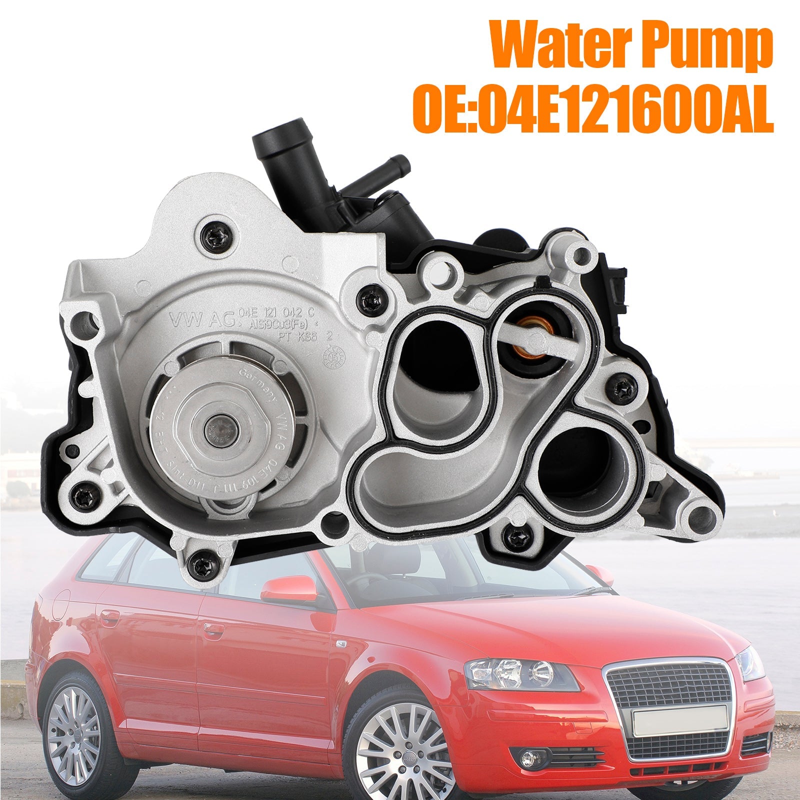 Ensemble de boîtier de pompe à eau de pompe de liquide de refroidissement Audi A3 2013-2015 04E121600AL 04E121600BD