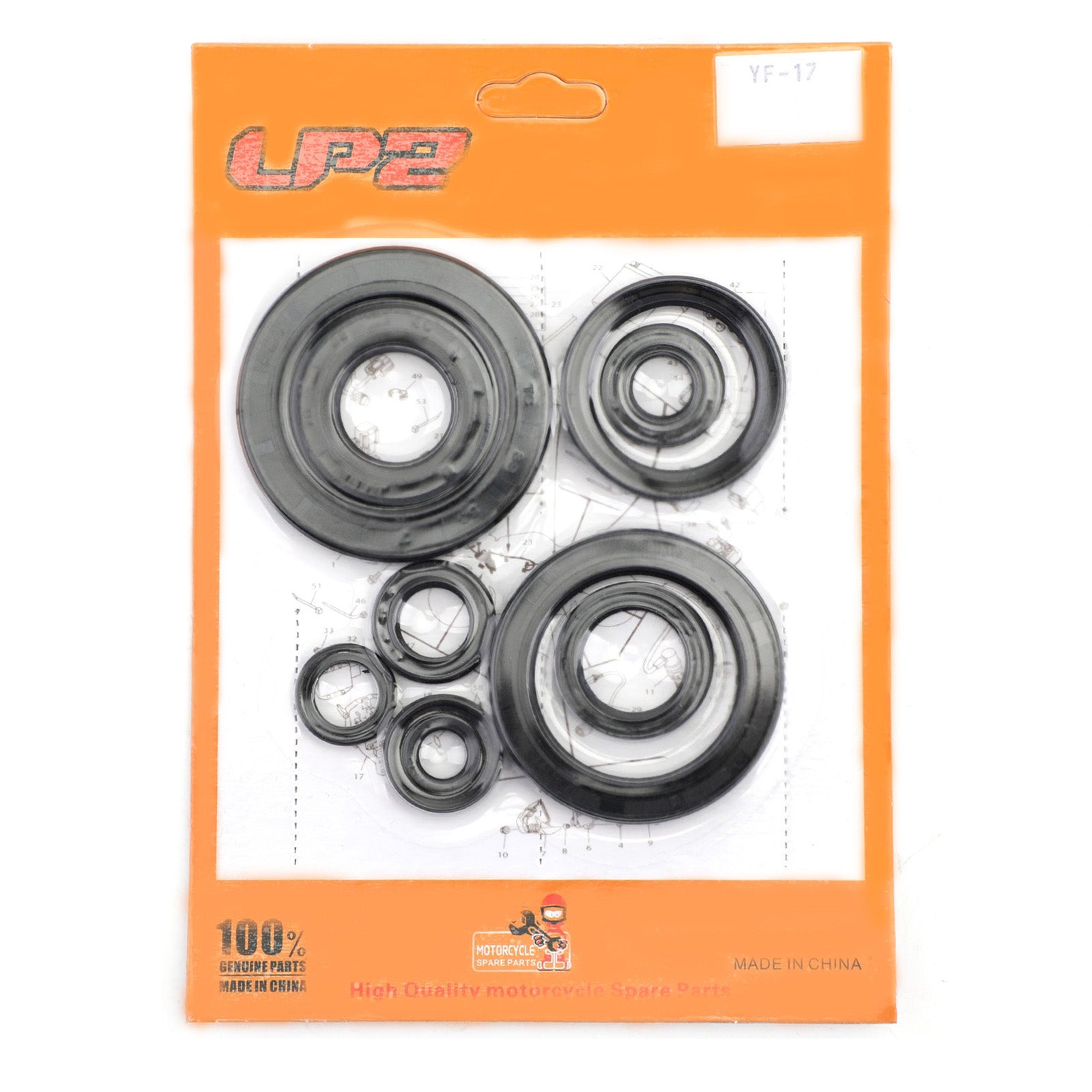 Engine Oil Seal Kit Set 9pcs Seals for Honda CRF450R CRF450 CRF 450 R 2009-2014 Generic