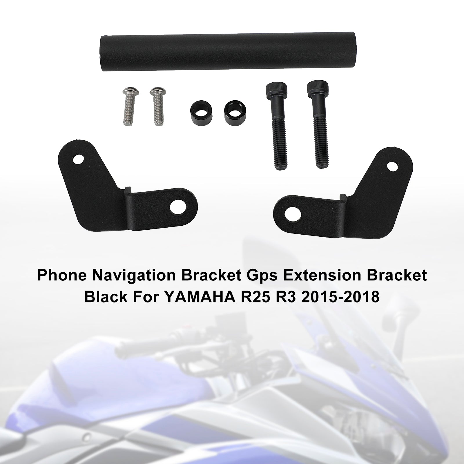 Yamaha R25 R3 2015-2018 Support de navigation Support GPS pour téléphone Noir