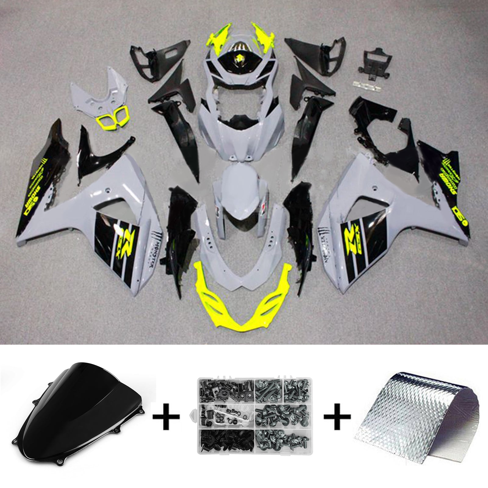 2009-2016 Suzuki GSXR1000 K9 Kit de carénage carrosserie plastique ABS