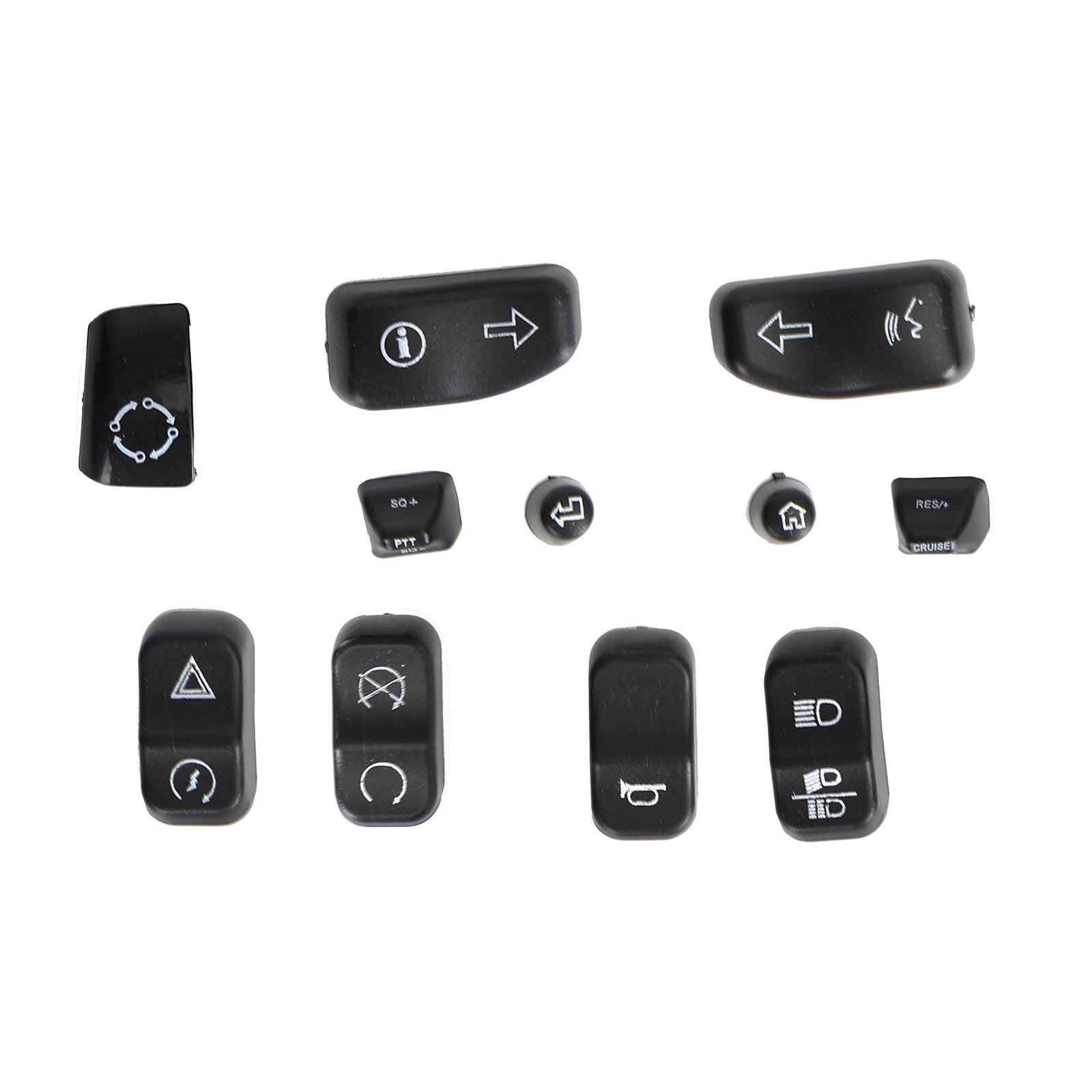 Glide Road King Models 2014-2019 11Pcs Hand Control Switch Button Covers