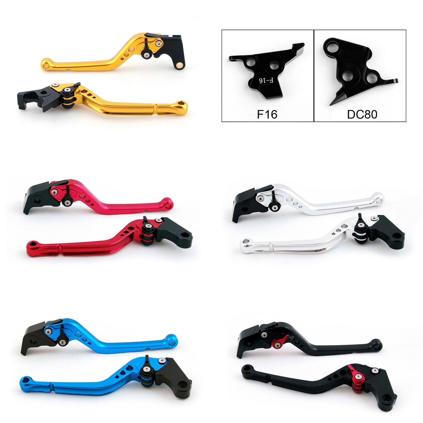 Long Brake Clutch Levers For Moto Breva Griso Norge 1200 Sport Aprilia Black Generic