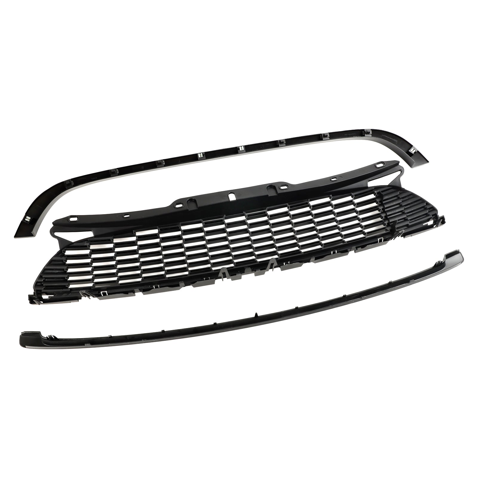 MINI R57 Cooper S & JCW 2-Door Convertible 2009-2013 3PCS Gloss Black Front Grille Grill