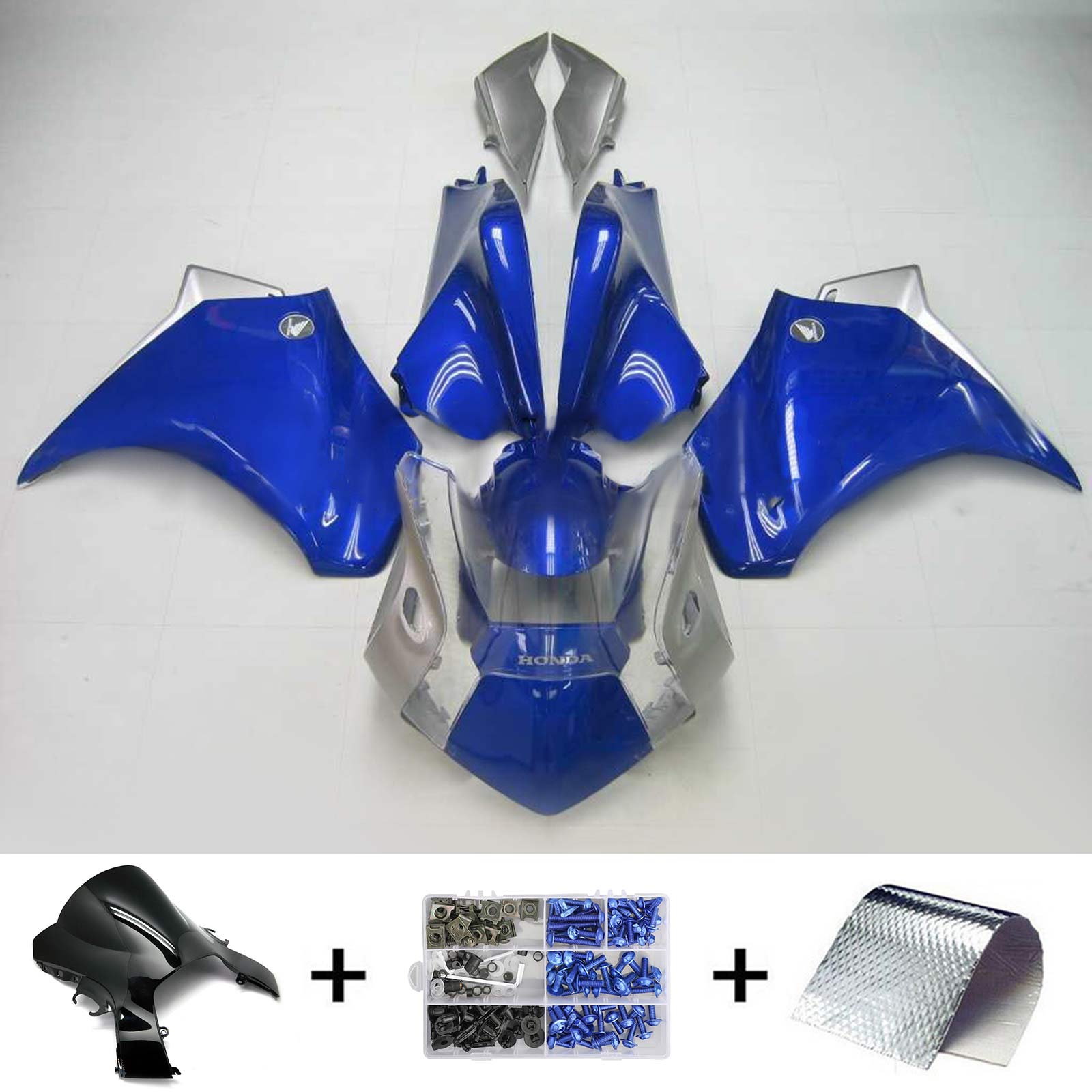 2010-2013 Honda VFR1200 Amotopart Injection Fairing Kit Bodywork Plastic ABS #105