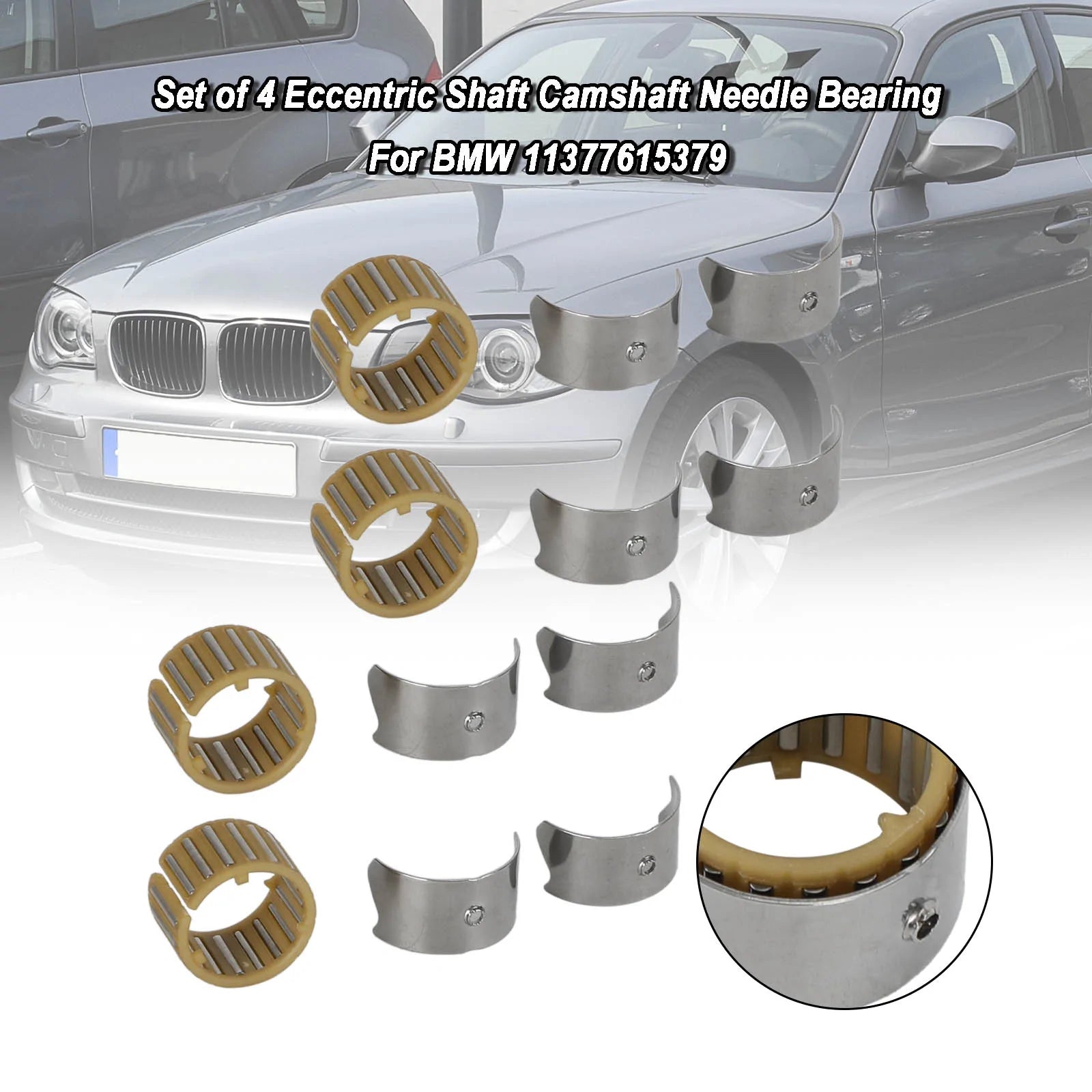 BMW 11377615379 Set van 4 excentrische nokkenasnaaldlagers