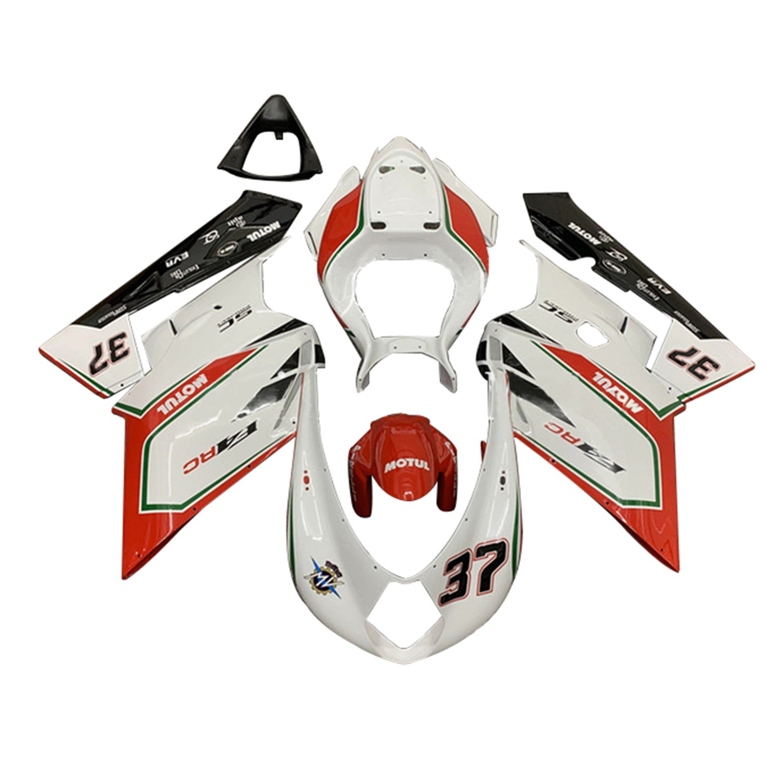 2005-2006 MV Agusta F4 1000 Kit de carenado Carrocería Plástico ABS