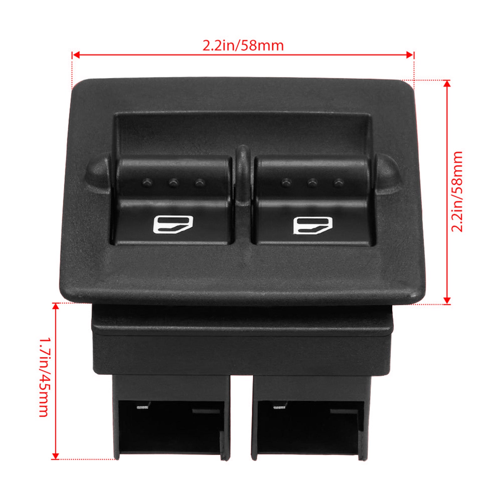 Interrupteur de fenêtre principal avant gauche pour Volkswagen Beetle 1998 – 2010, 1C0959527 générique