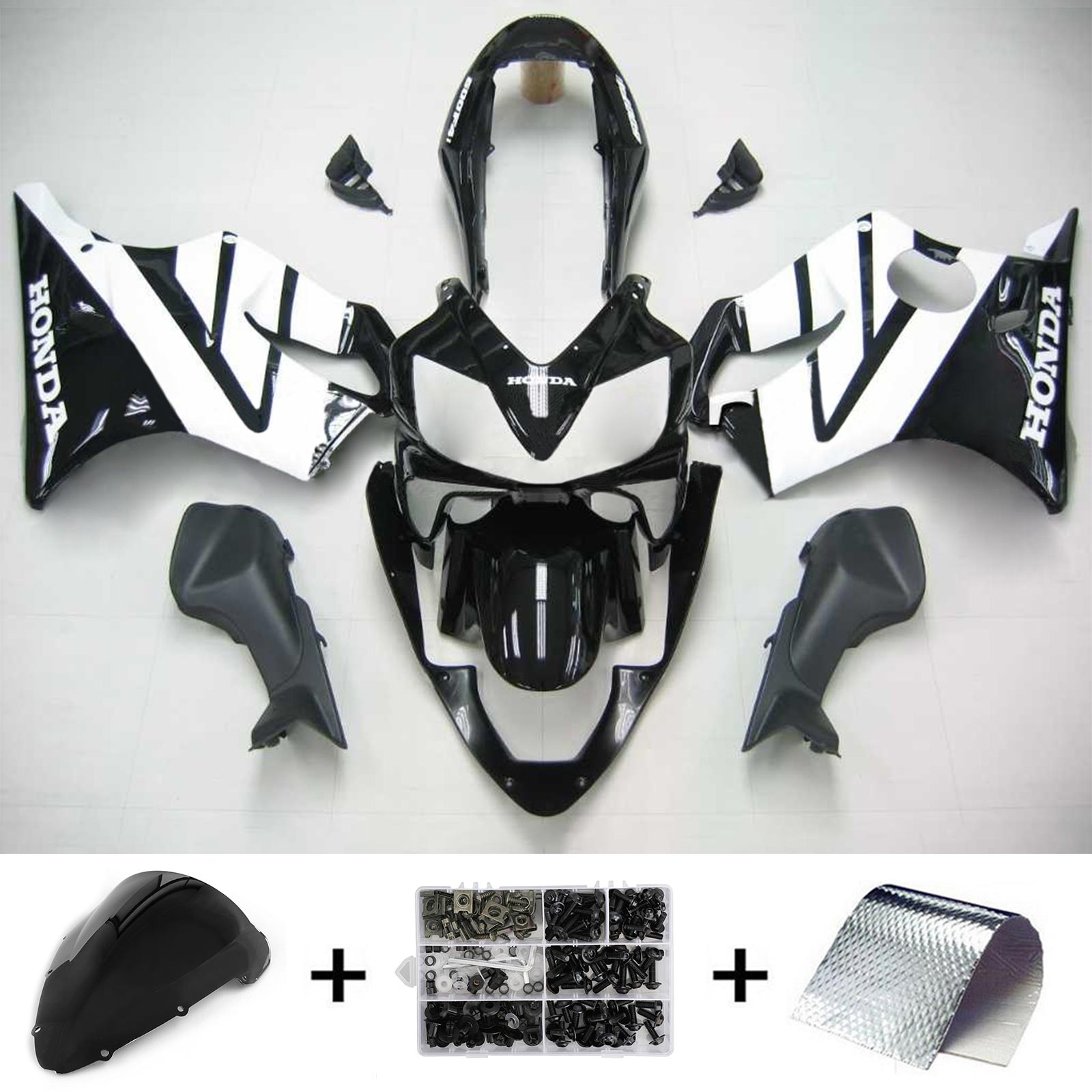 2004-2007 Honda CBR600 F4i Amotopart Injection Fairing Kit Bodywork Plastic ABS #104