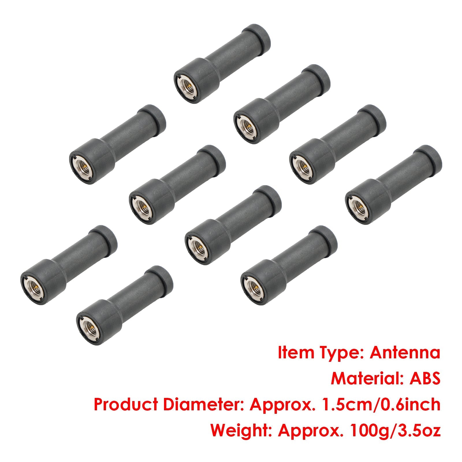 400-470 MHz SMA mannelijke autoradio-antenne stompe rubberen antenne UHF bidirectionele radio