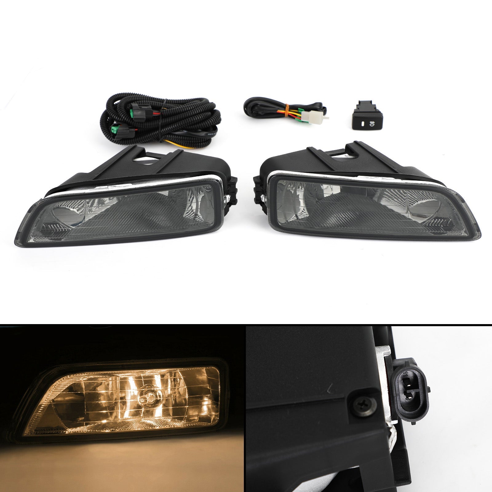 Alleen Honda Accord 2003-2007 4Dr-modellen / Acura Tl 2004-2008 Mistlampen met rooklens + schakelaar