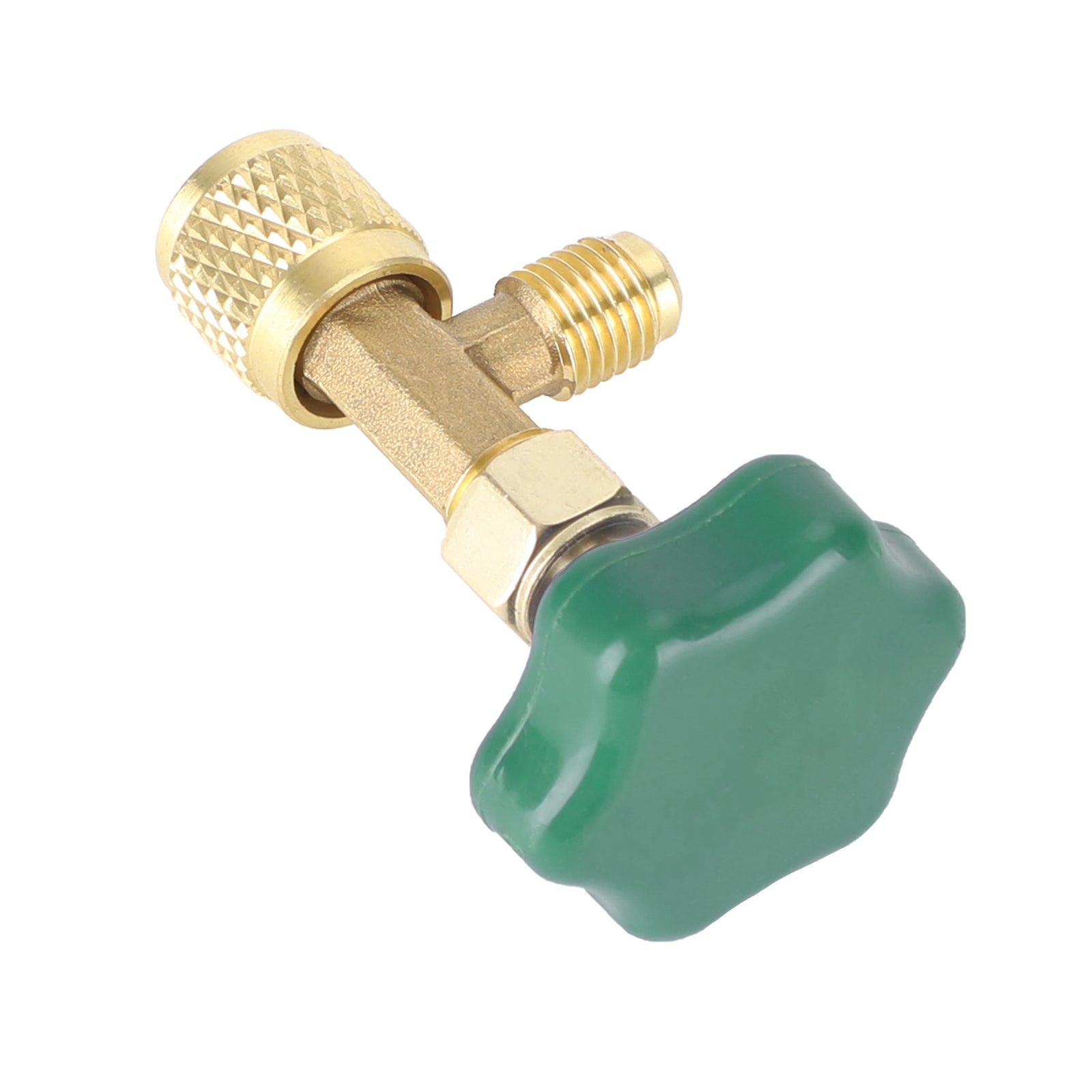 Voor R22 R134A R410A Gas Koelmiddel Ac Kan Kraan Flesopener 1/4Sae Groen