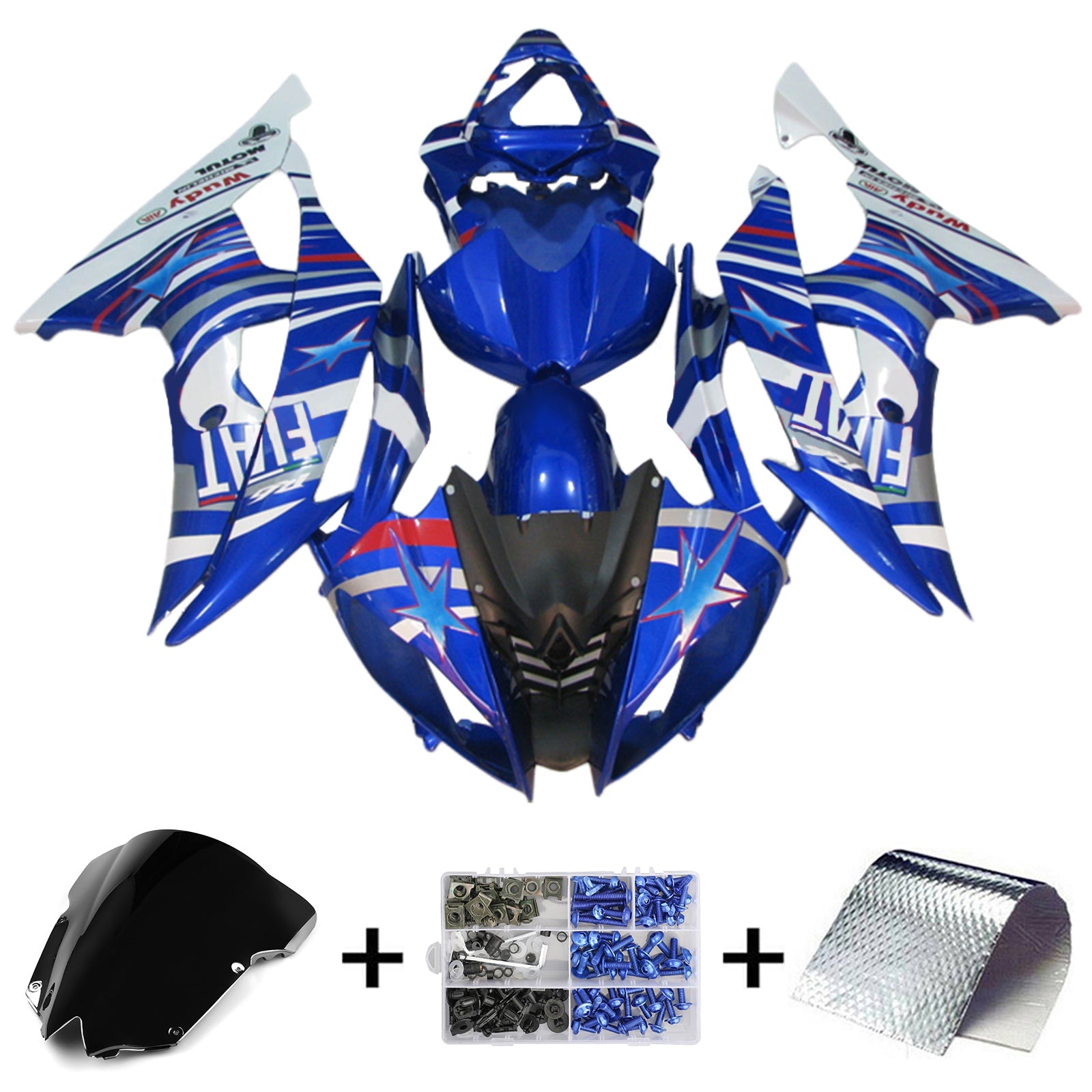 2008-2016 Yamaha YZF 600 R6 Kit de carenado Carrocería Plástico ABS