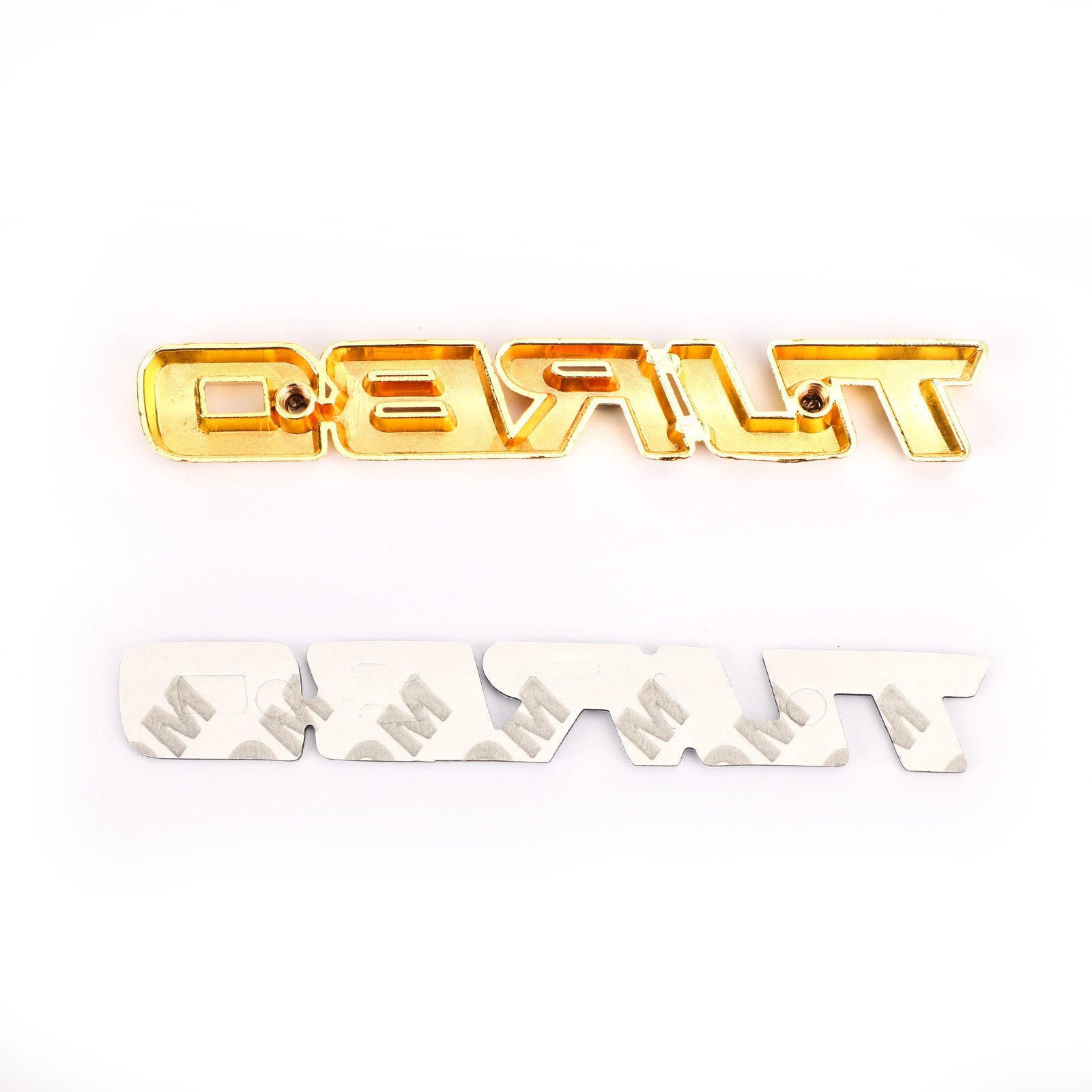 Metal 3D Turbo Logo Car Emblem Badge Sticker Trunk Bumper Decal Silver Generic