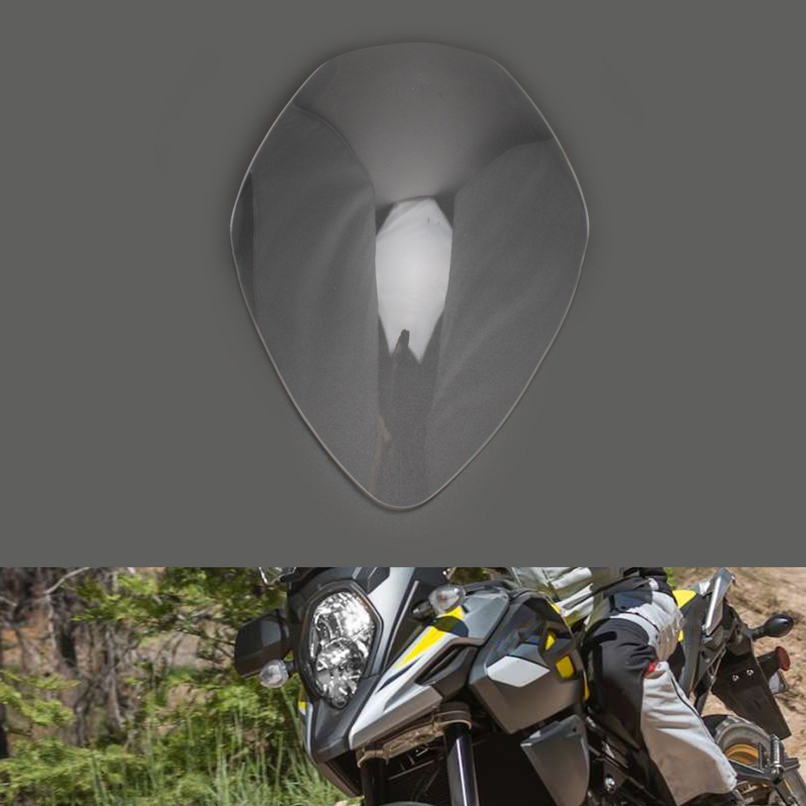 Protection de lentille de phare avant adaptée à Suzuki v-strom 1000 17-20 650 17-21, fumée générique