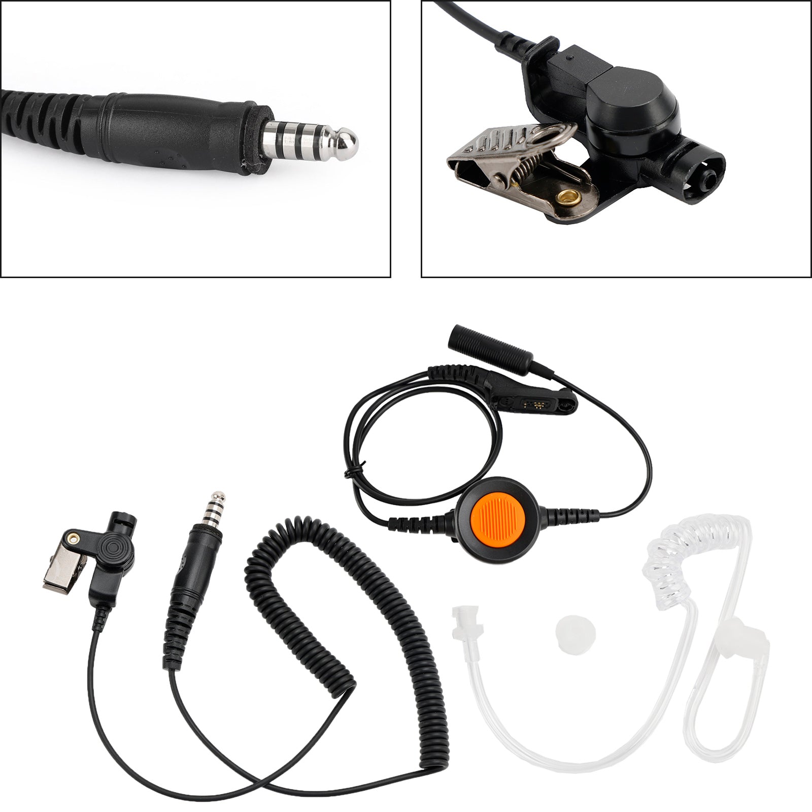 Voor DP3400 DGP4150 APX4000 6-Pin U94 PTT 7.1-A3 Enkele Transparante Buis Headset