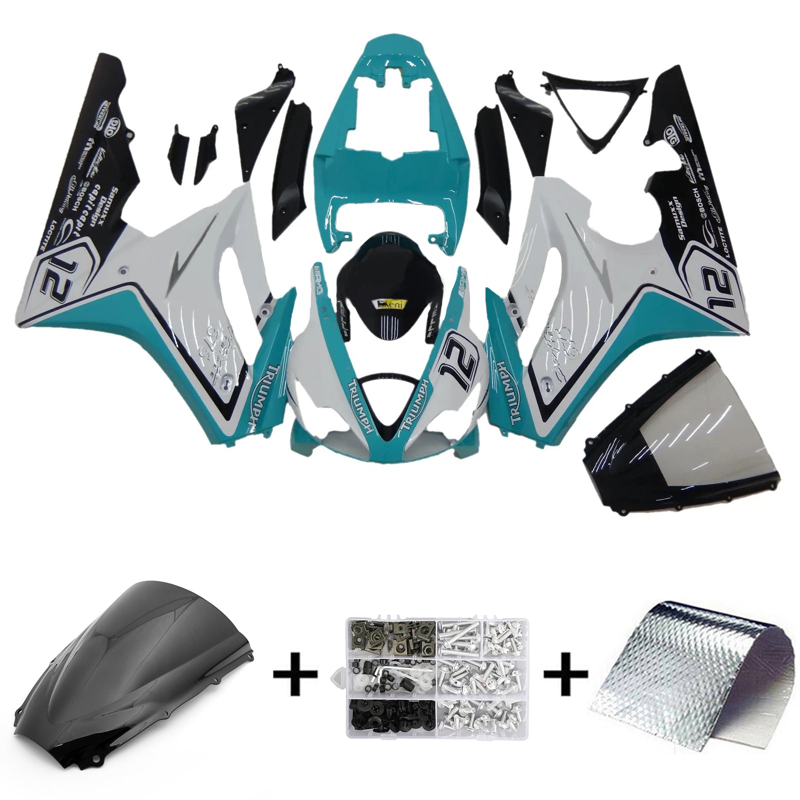 2006-2008 Triumph Daytona 675 Kit de carenado Carrocería Plástico ABS