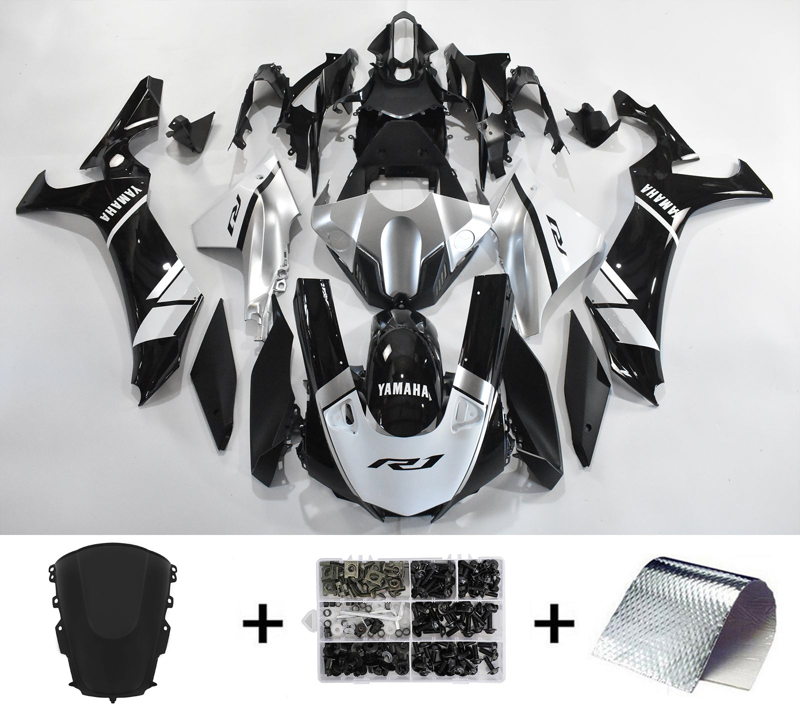 2020-2024 Yamaha YZF R1 Amotopart Kit de carénage d'injection carrosserie plastique ABS #101