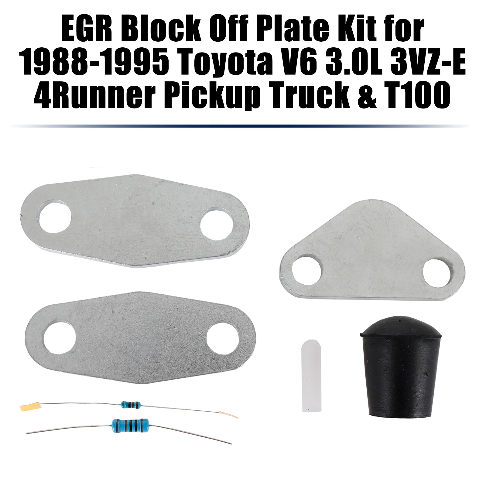 EGR Block Off Plate Kit voor 1988-1995 Toyota V6 3.0L 3VZ-E 4Runner Pickup & T100