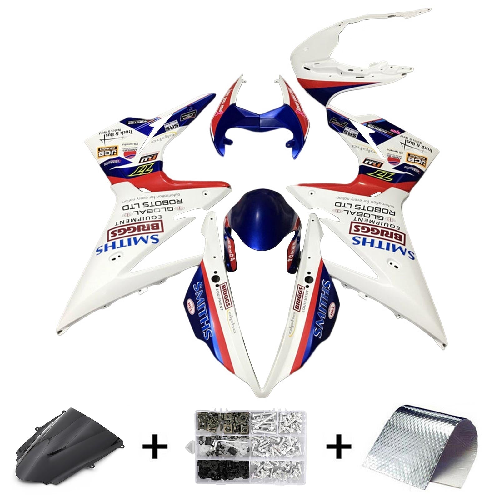 2013-2016 Triumph Daytona 675 Fairing Kit Bodywork Plastic ABS