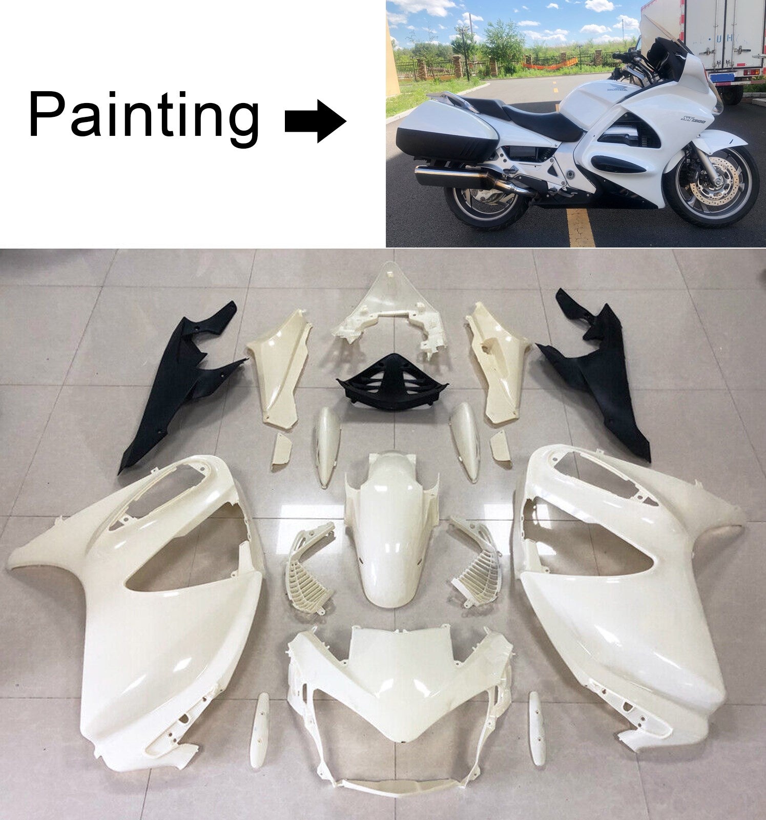 2002-2016 Honda STX1300 ST1300 Amotopart Injection Fairing Kit Bodywork #108